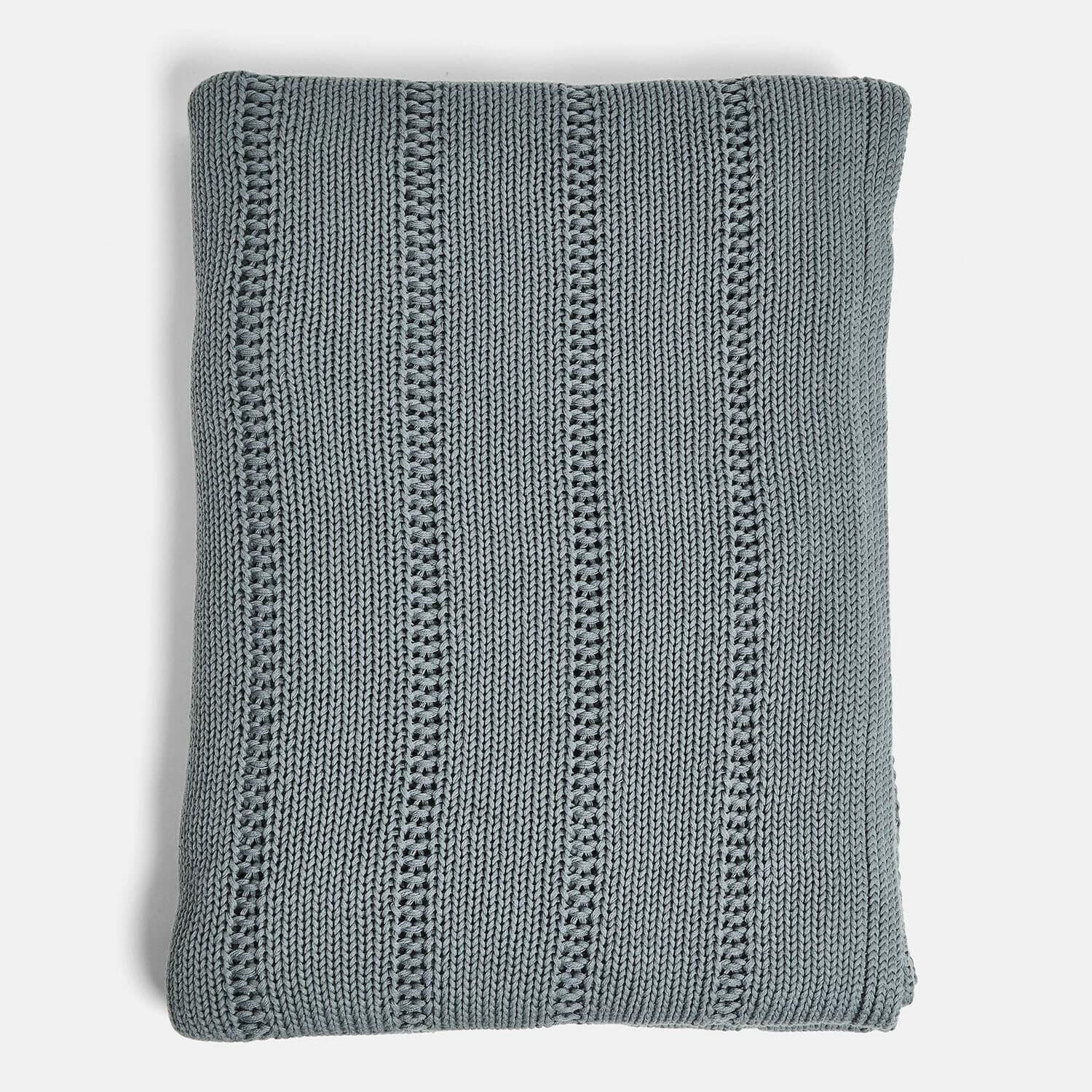 Tagesdecke Plaid Lémeré graublau