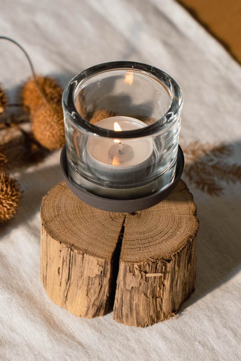 Wohnmanufactur Grünberger Windlicht Windlicht - BALANCE - holz antik