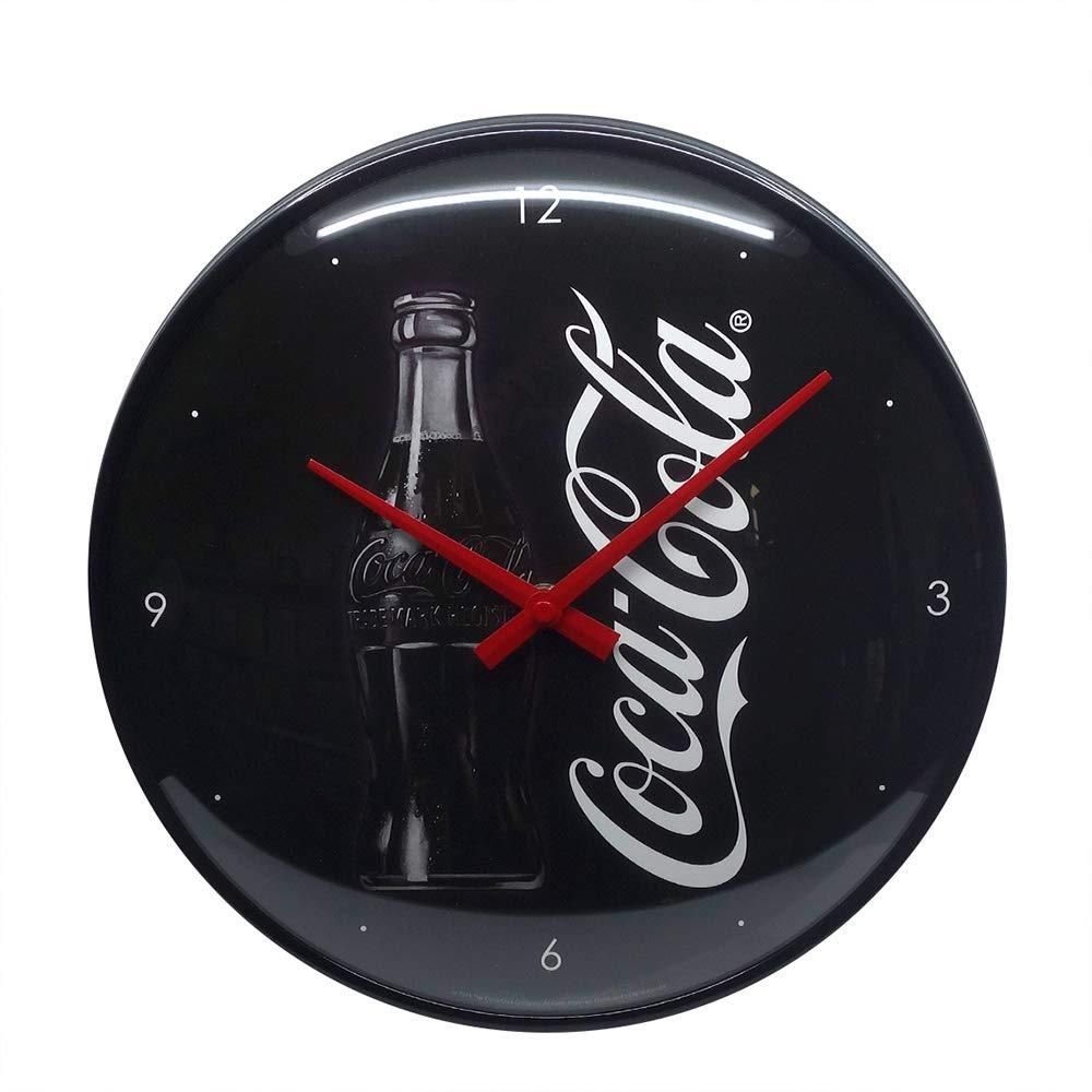 Ø31cm Metall Cola Coca Wanduhr Nostalgic-Art Wanduhr Analog Batterie - Küchenuhr