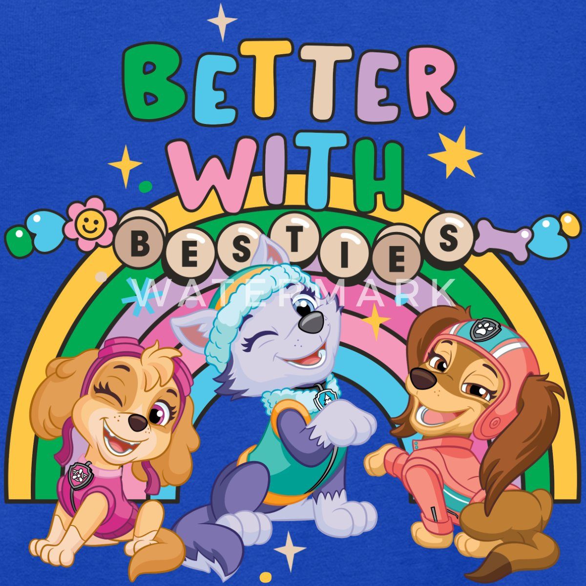 Spreadshirt T-Shirt Paw Patrol Skye Everest & Liberty Beste Freunde Kinder T-Shirt (1-tlg)