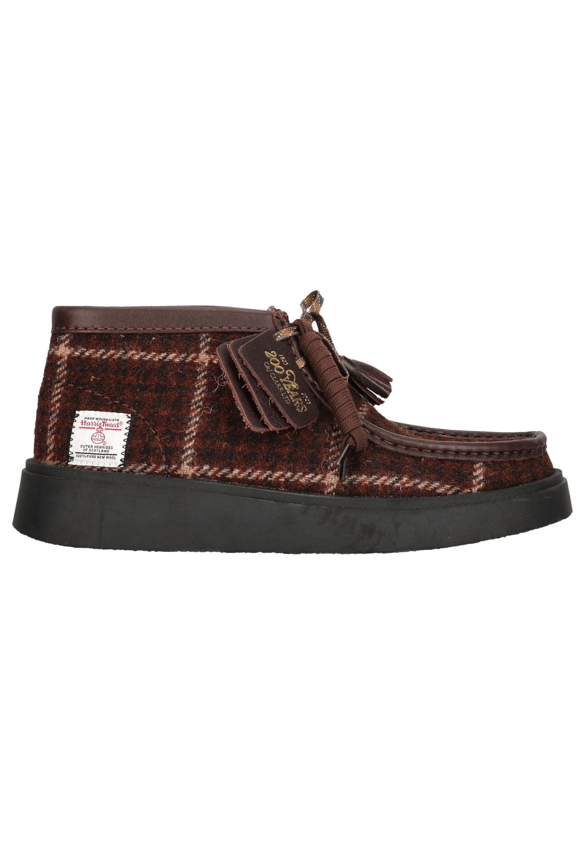 Clarks Torview Schnürschuh mit handgefertigtem Harris-Tweed