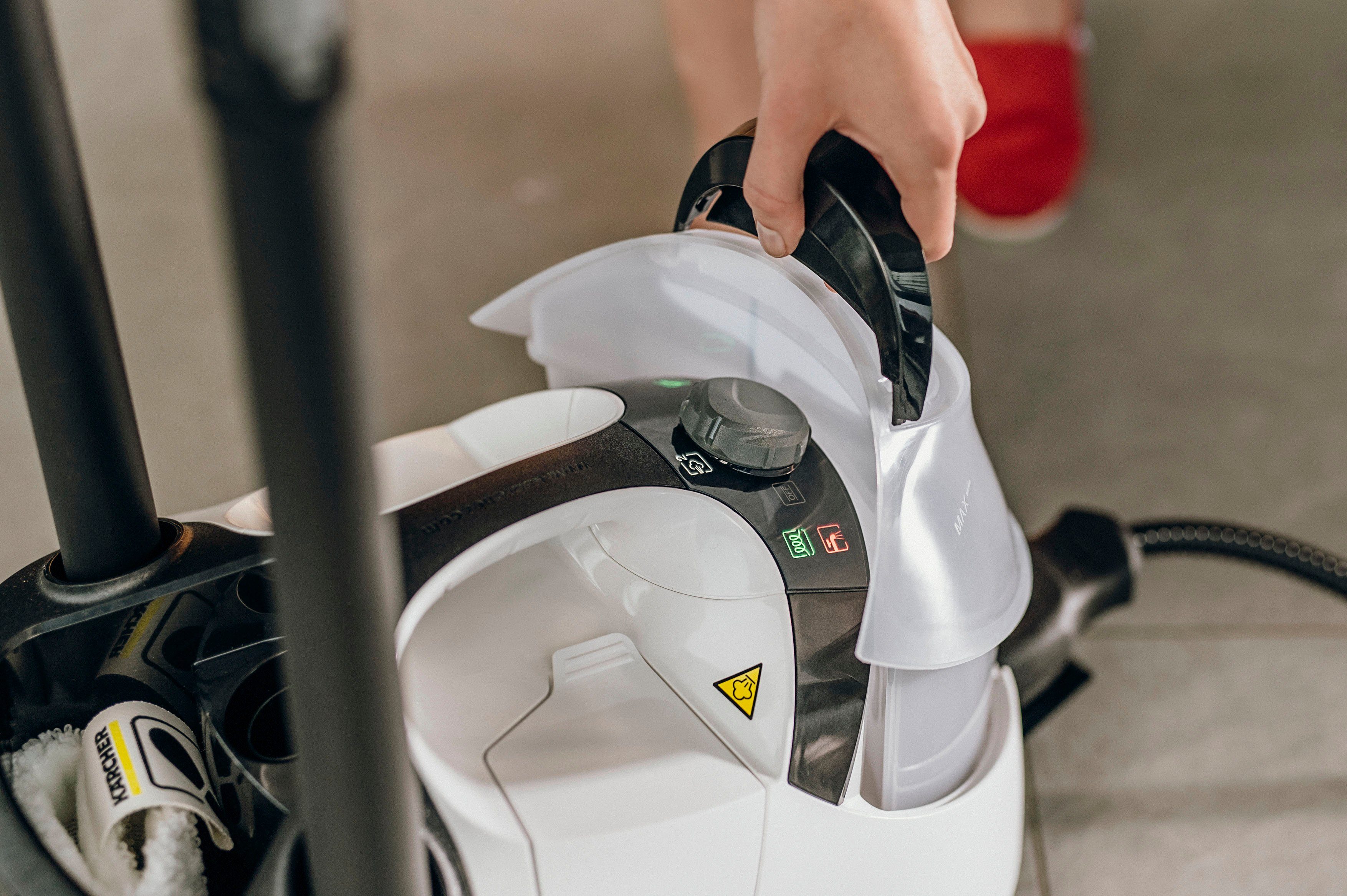 KÄRCHER Dampfreiniger SC 5 EASYFIX IRON, 2250 W, mit Dampfdruck-Bügeleisen, VapoHydro-Funktion