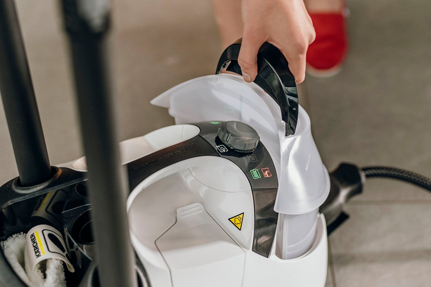 KÄRCHER Dampfreiniger SC 5 EASYFIX IRON, 2250 W, mit Dampfdruck-Bügeleisen, VapoHydro-Funktion