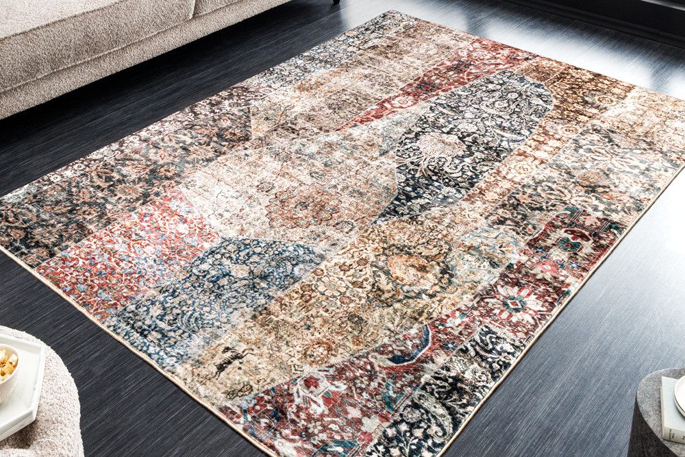 riess-ambiente Designteppich LEGENDS 230x160cm bunt · Kurzflor-Teppich im modernen Design, rechteckig, Höhe: 8 mm, Wohnzimmer · Fußbodenheizung-geeignet · Indoor · Grafikmuster