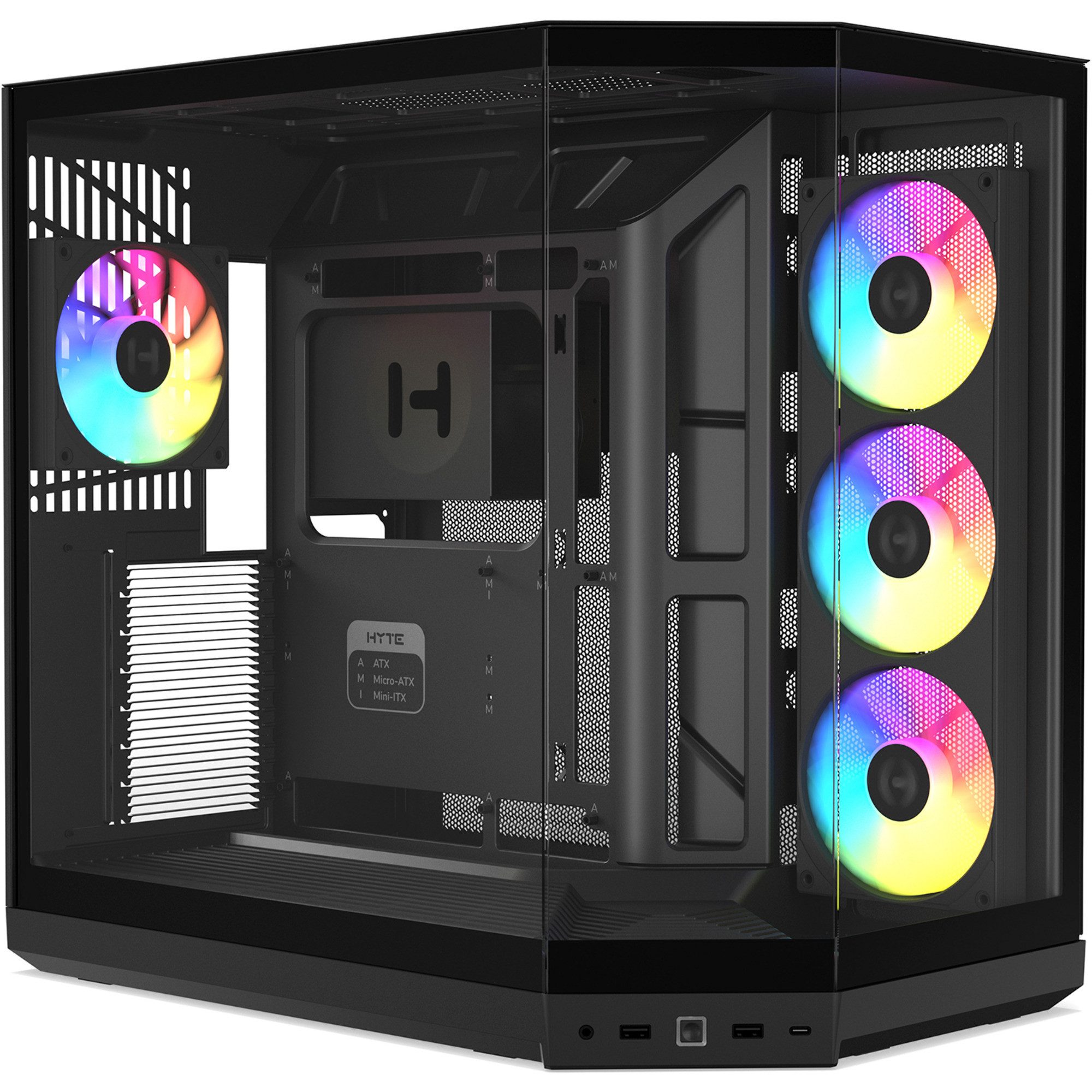 Hyte PC-Gehäuse HYTE Y50 Wild Cherry, Tower-Gehäuse, (Tempered, PC Case