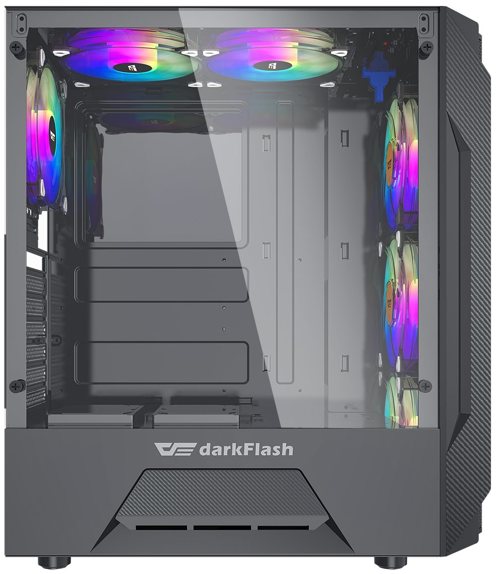 Darkflash Gaming-Gehäuse Leo Tower USB3.0 Computer Gamer Case PC-Gehäuse bis zu 6 Lüfter Seiten