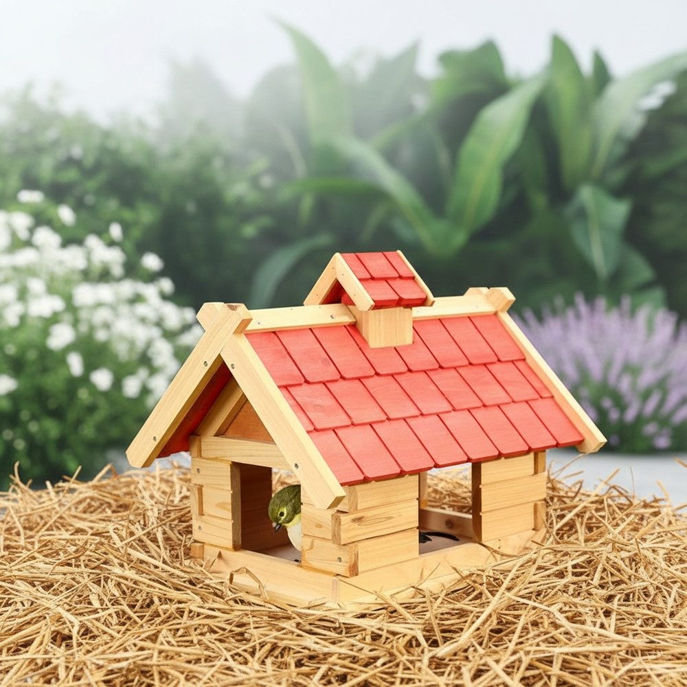 Melko Vogelhaus Vogelhaus Vogelfutterhaus Vogelvilla aus Holz Vogelhäuschen günstig online kaufen