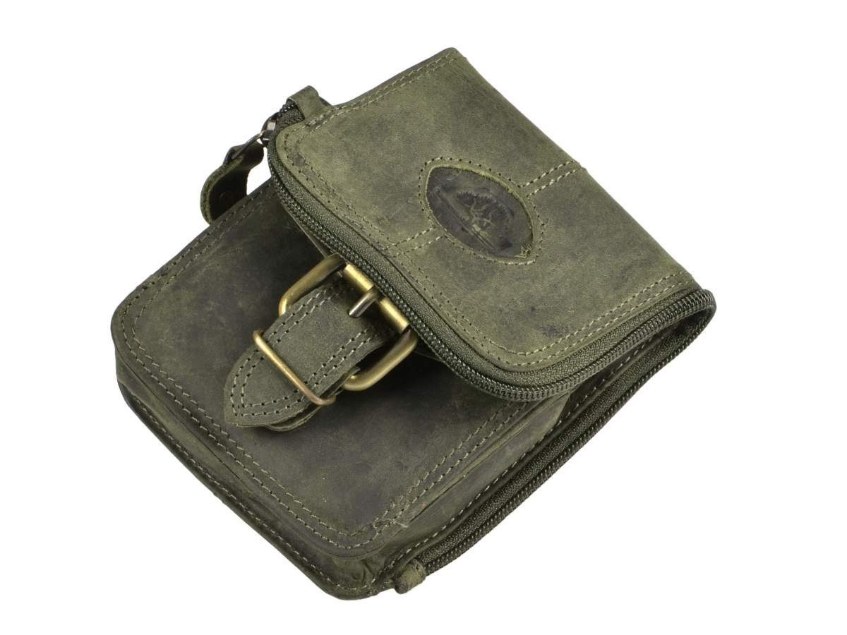 Greenburry Gürteltasche Vintage, Bauchtasche, Leder, Vintage antik braun