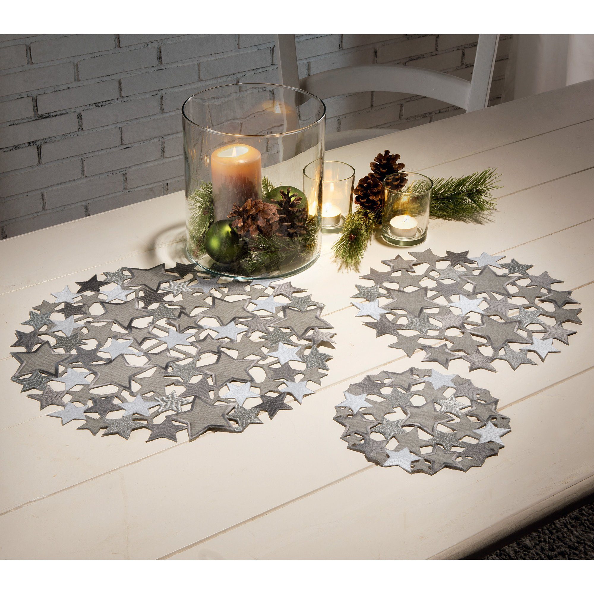 REDBEST Tischdecke Aufleger 2er-Set (2-tlg), Uni günstig online kaufen