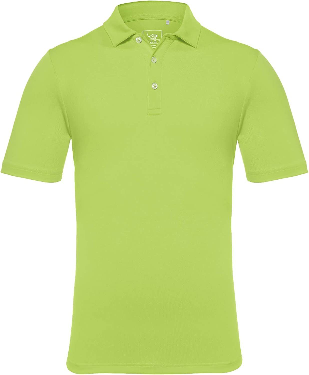 DEBAIJIA Poloshirt DEBAIJIA Herren Poloshirt Kurzarm Leicht Gemütlich Golf Standard Fit Lindgrün
