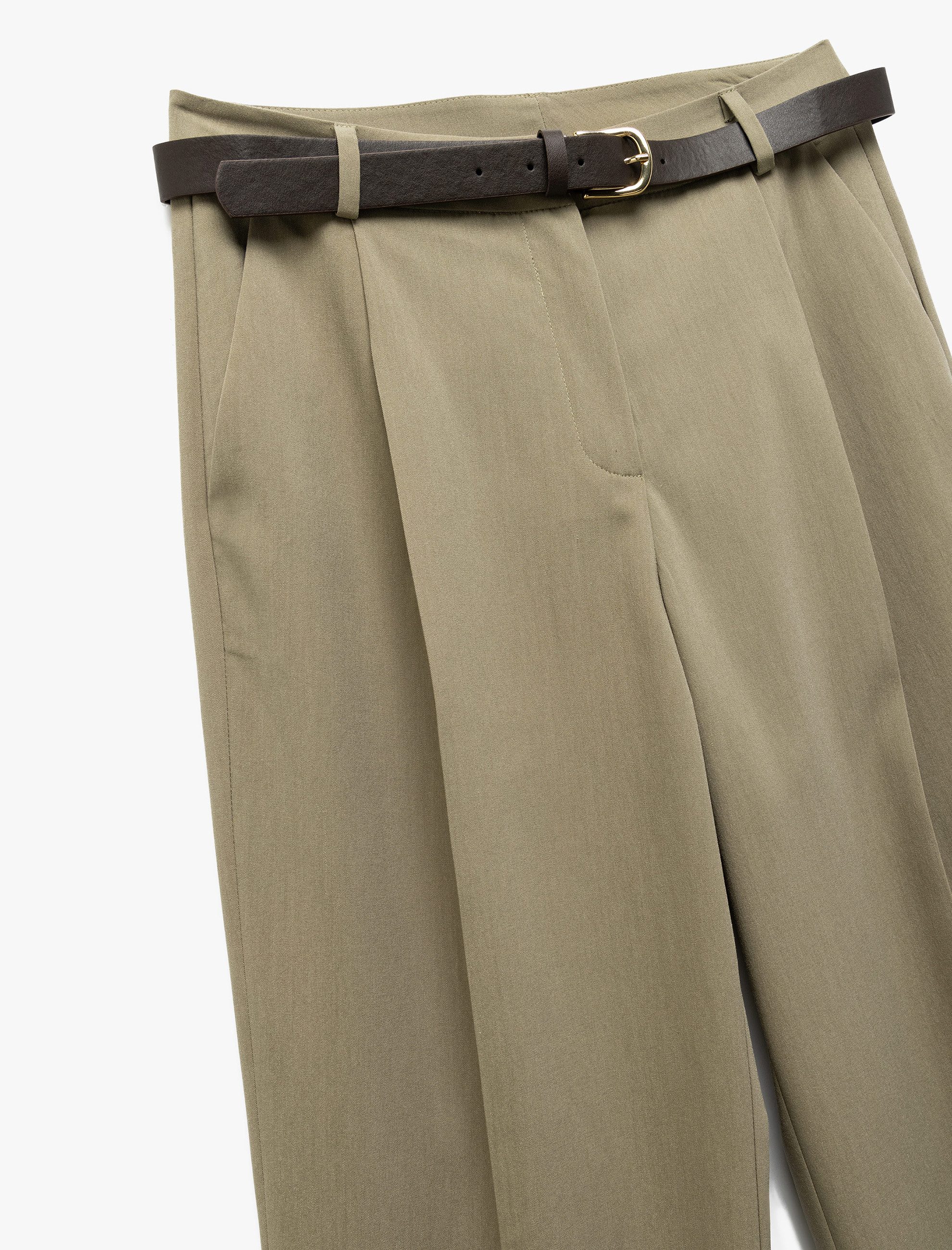 Koton Palazzohose Hohe Leibhöhe Wide Leg Palazzohose