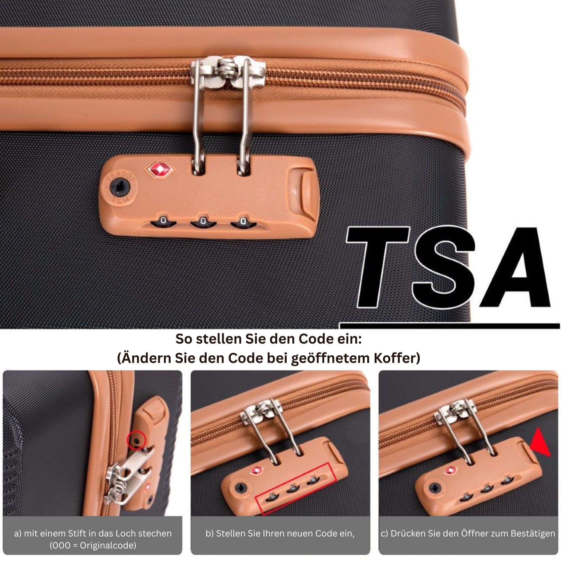 Travelhouse Trolleyset Bari, 4 Rollen, (Spar-Set, 6 tlg., Hartschalen Trolley-Set 6-teilig)