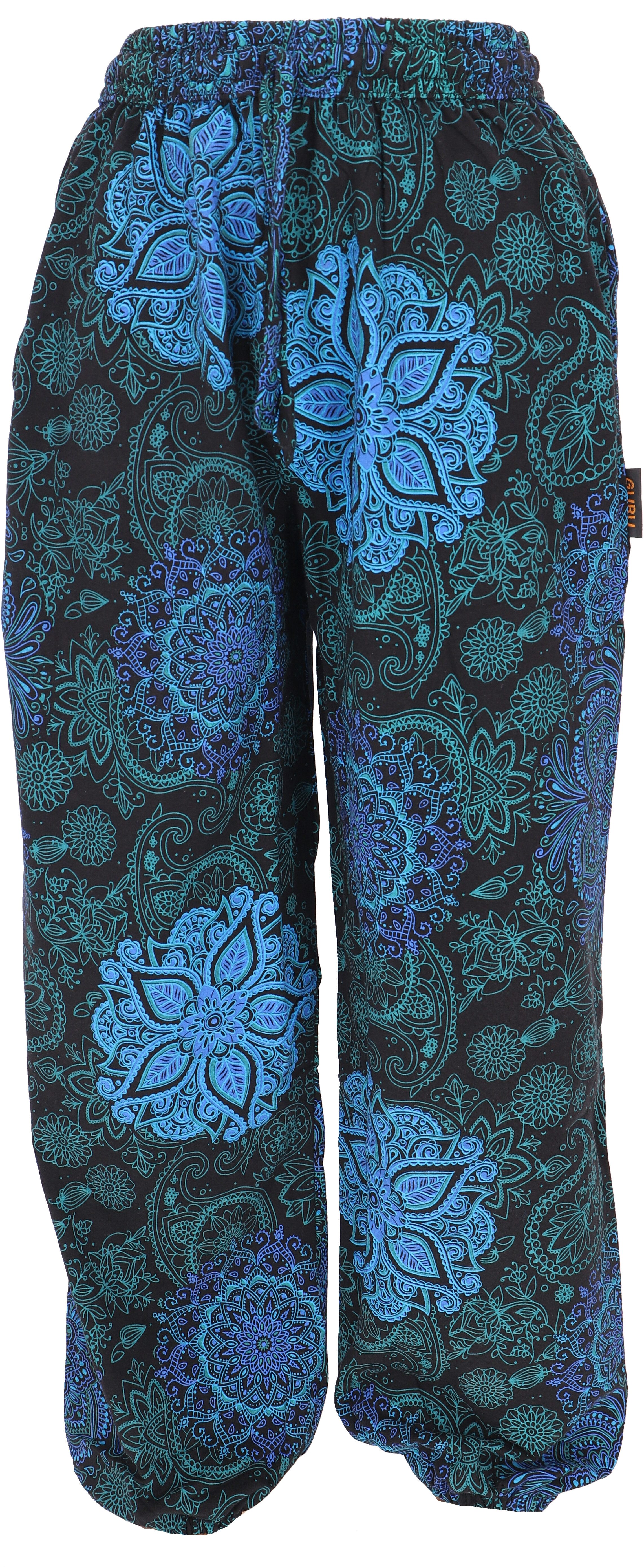 Guru-Shop Relaxhose Weite Pluderhose mit Boho günstig online kaufen