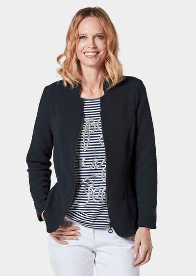 GOLDNER Blouson Elastische Jacke in leichter Strukturware