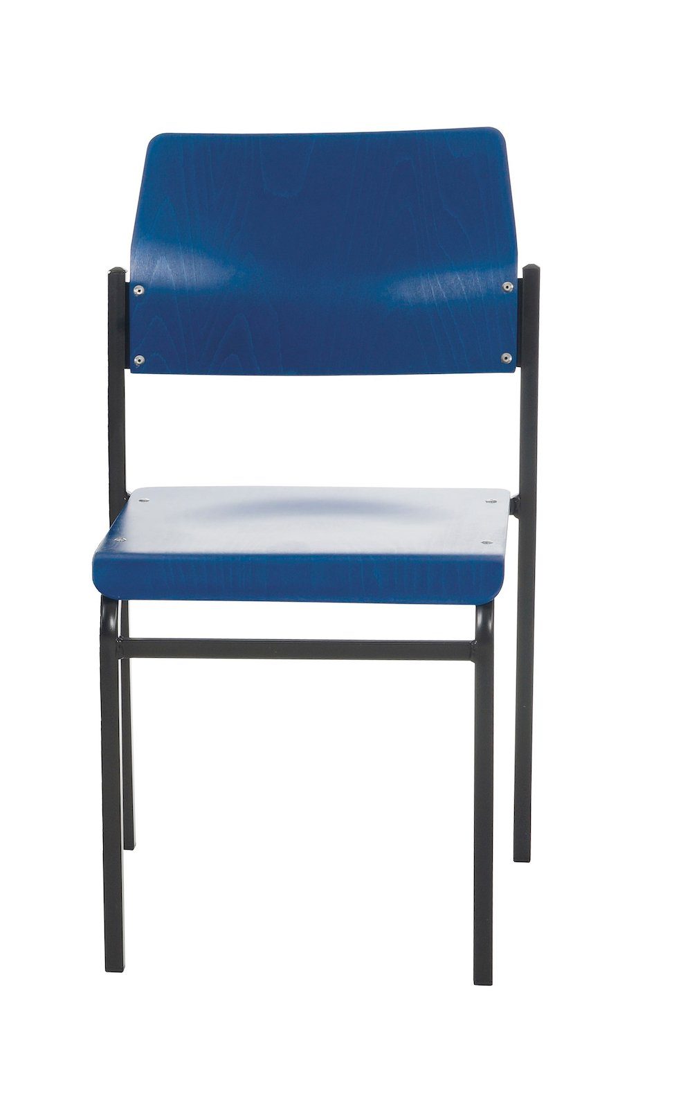 Blau Stapelbare 110kg, tdw PROREGAL® Besucherstühle Schwarz 70x42x42cm, | HxBxT Stapelstuhl Newark, Schwarz
