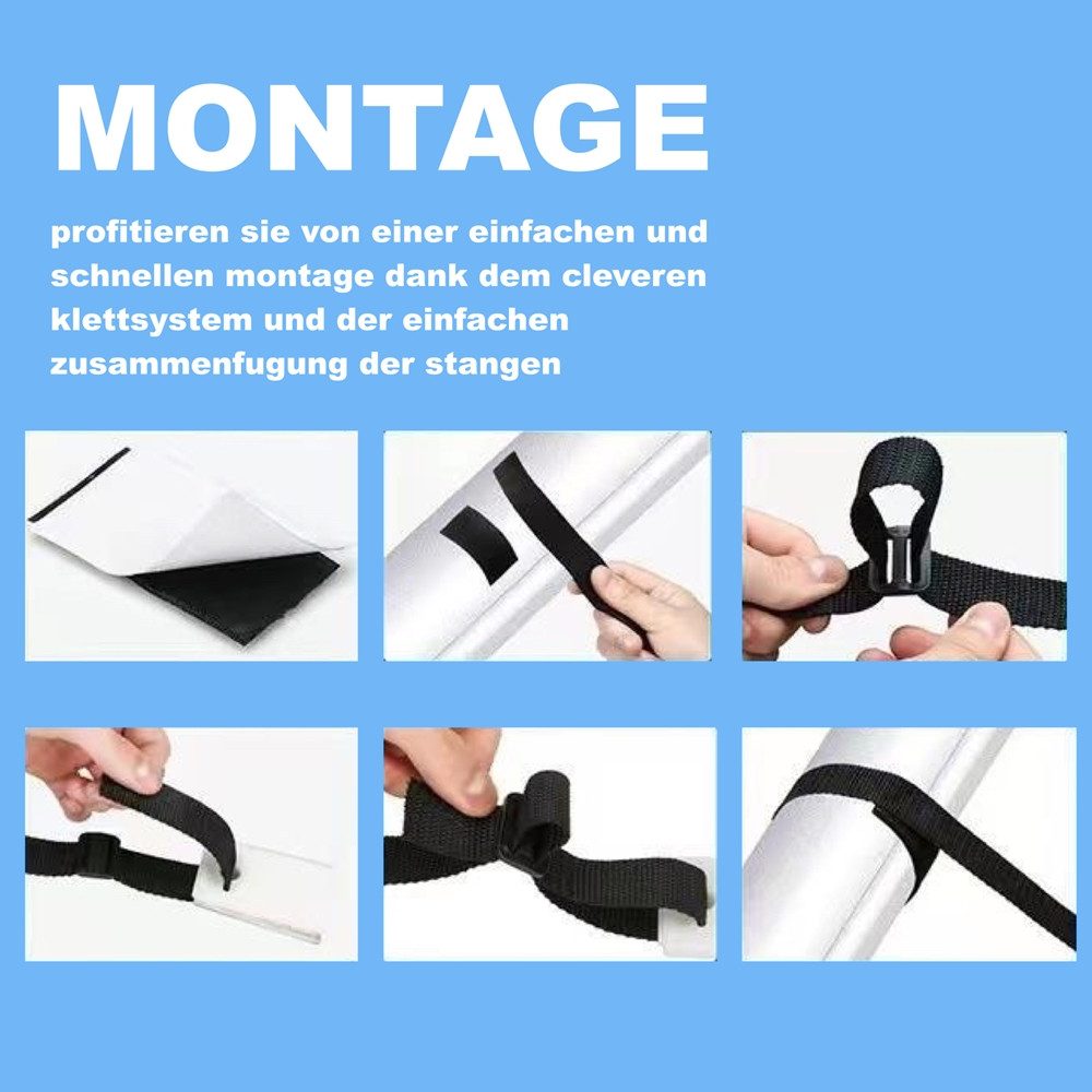 Melko Poolverdeck Aufrollvorrichtung Pool Plane Solarfolie Solarplane Poolabdeckung, (Stück), Stufenlose Größenverstellung
