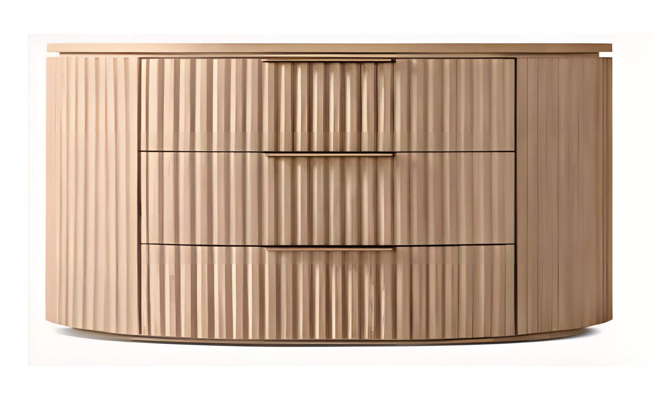 JVmoebel Kommode Elegante Kommode mit Rillenoptik und Kurven Sideboard Комоды (Maße Kommode), Made in Europe