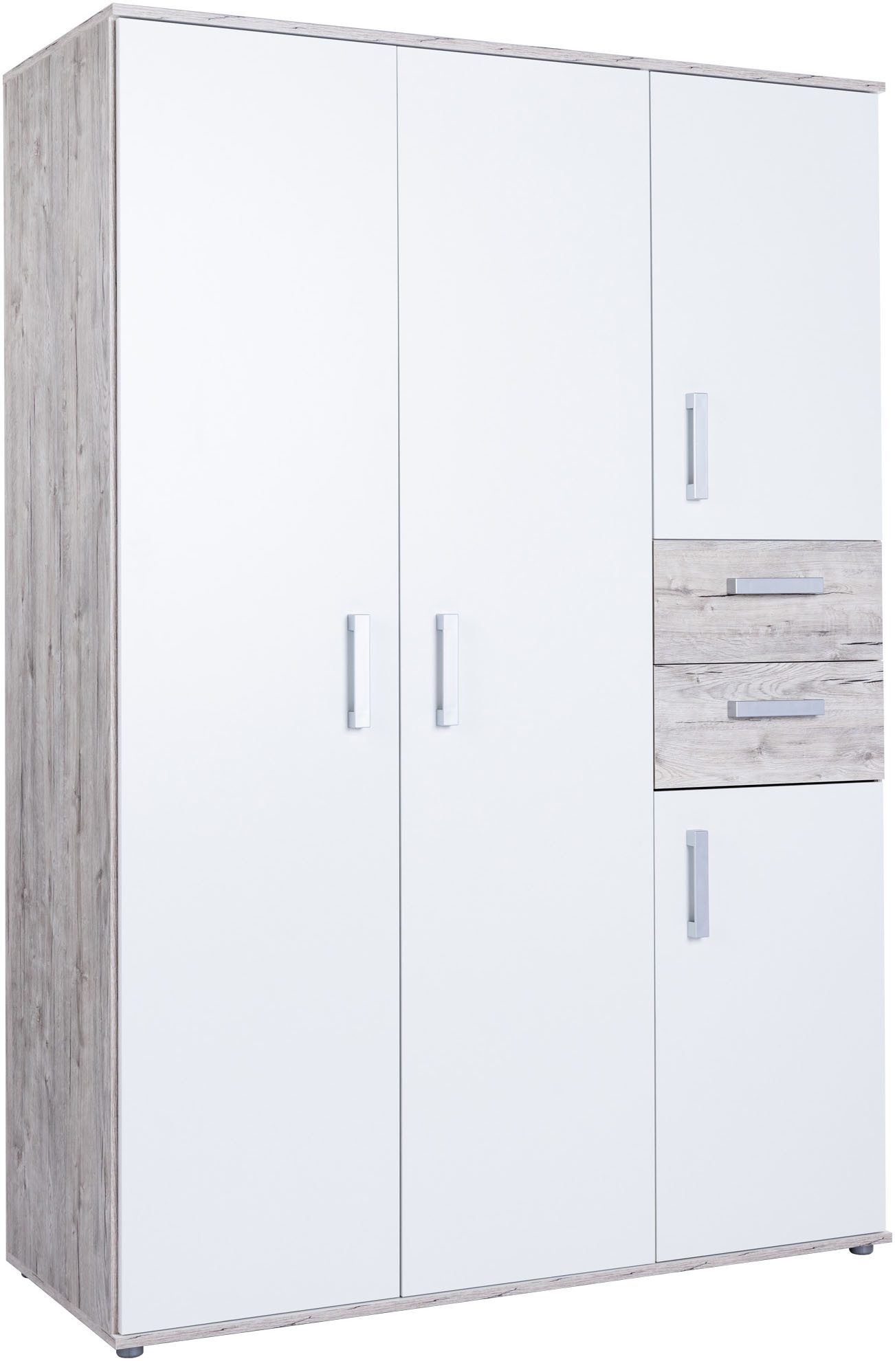 arthur berndt Jugendzimmer-Set Jugendzimmer-Set »Bente« 3-teilig, (3-tlg), Eiche-Sand/Weiß Nachbildung