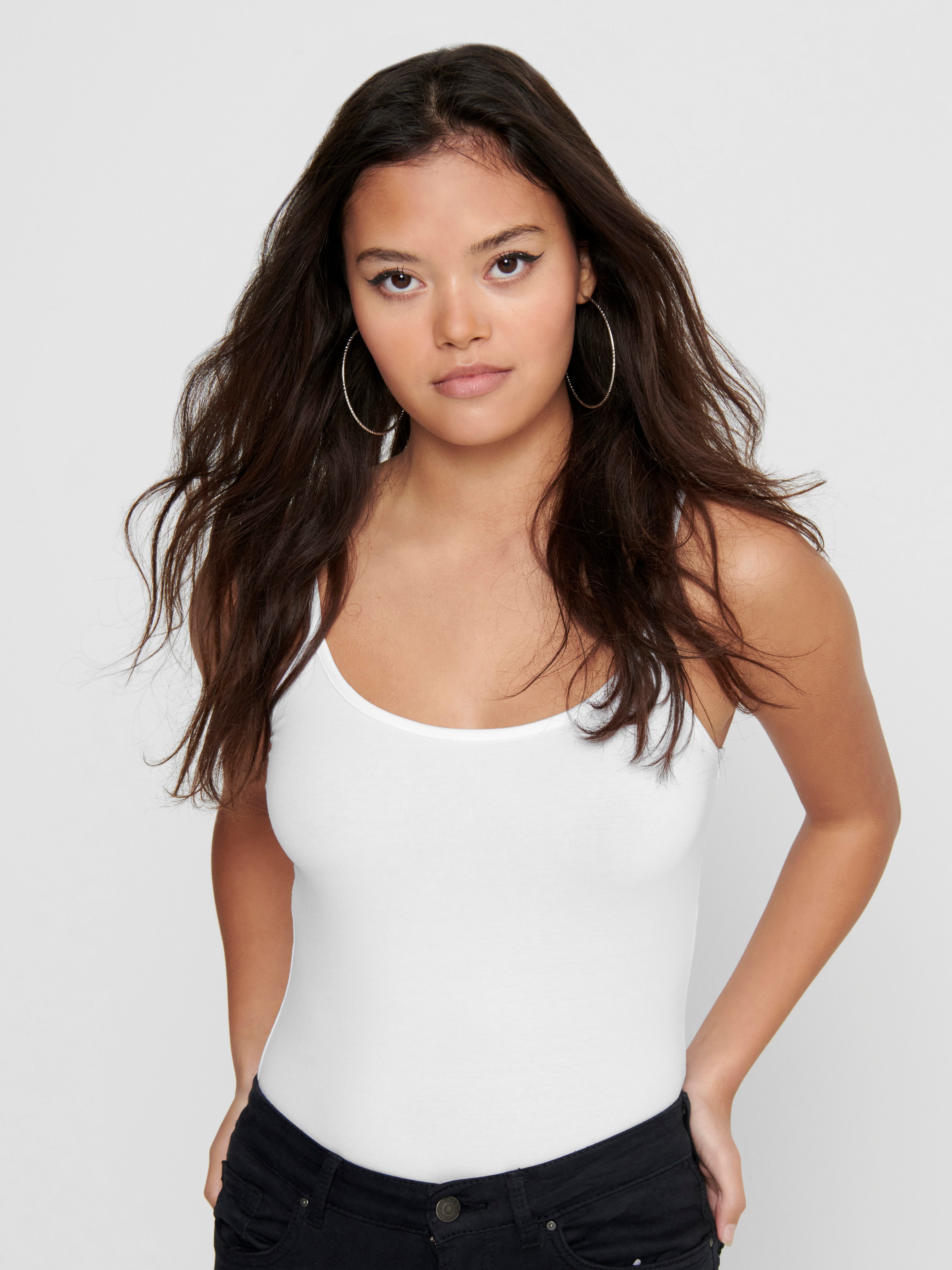 ONLY Spaghettitop ONLLOVE – Spaghettitops im Doppelpack mit elastischem Tragekomfort (Packung, 2-tlg) Baumwollmischung, regular fit