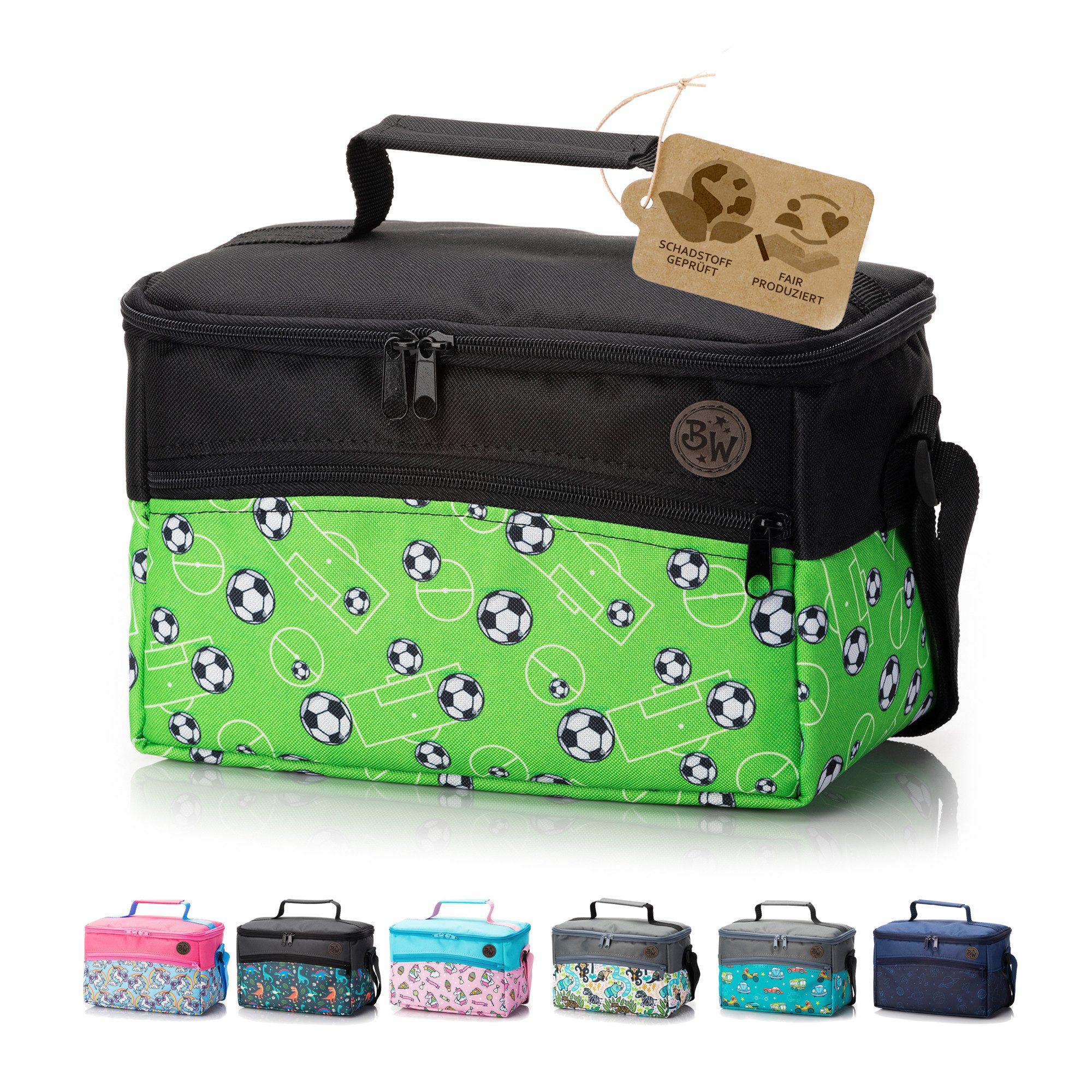 BambiniWelt by Rafael K. Aufbewahrungstasche Tasche für Toniebox Tigerbox für Musikbox Hörwürfel Innenfächer, innere Fächer dank Klettband frei verstellbar