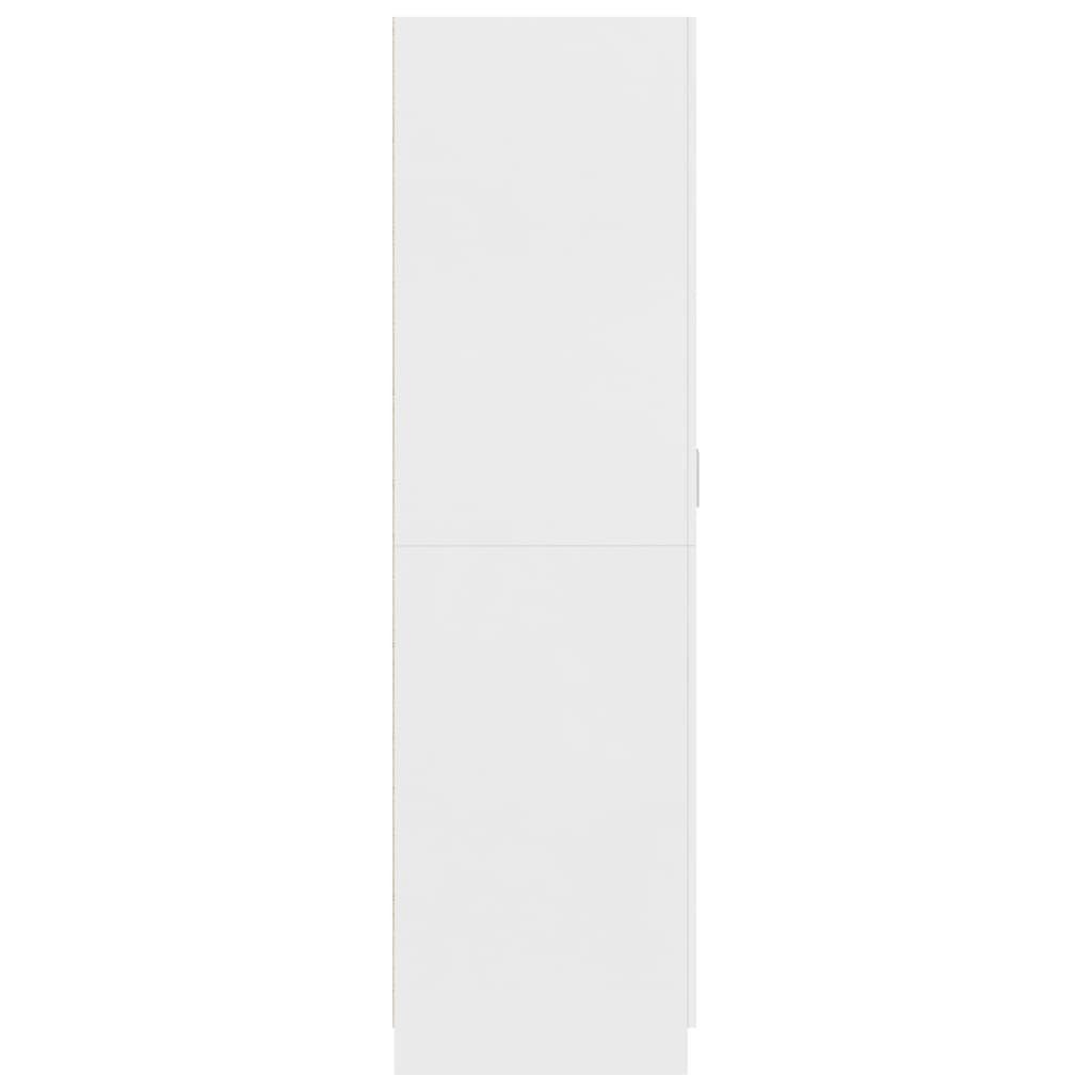 Kleiderschrank Holzwerkstoff Weiß vidaXL (1-St) 80x52x180 Kleiderschrank cm
