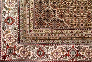 Wollteppich Täbriz Teppich handgeknüpft rot, morgenland, rechteckig, Höhe: 10 mm