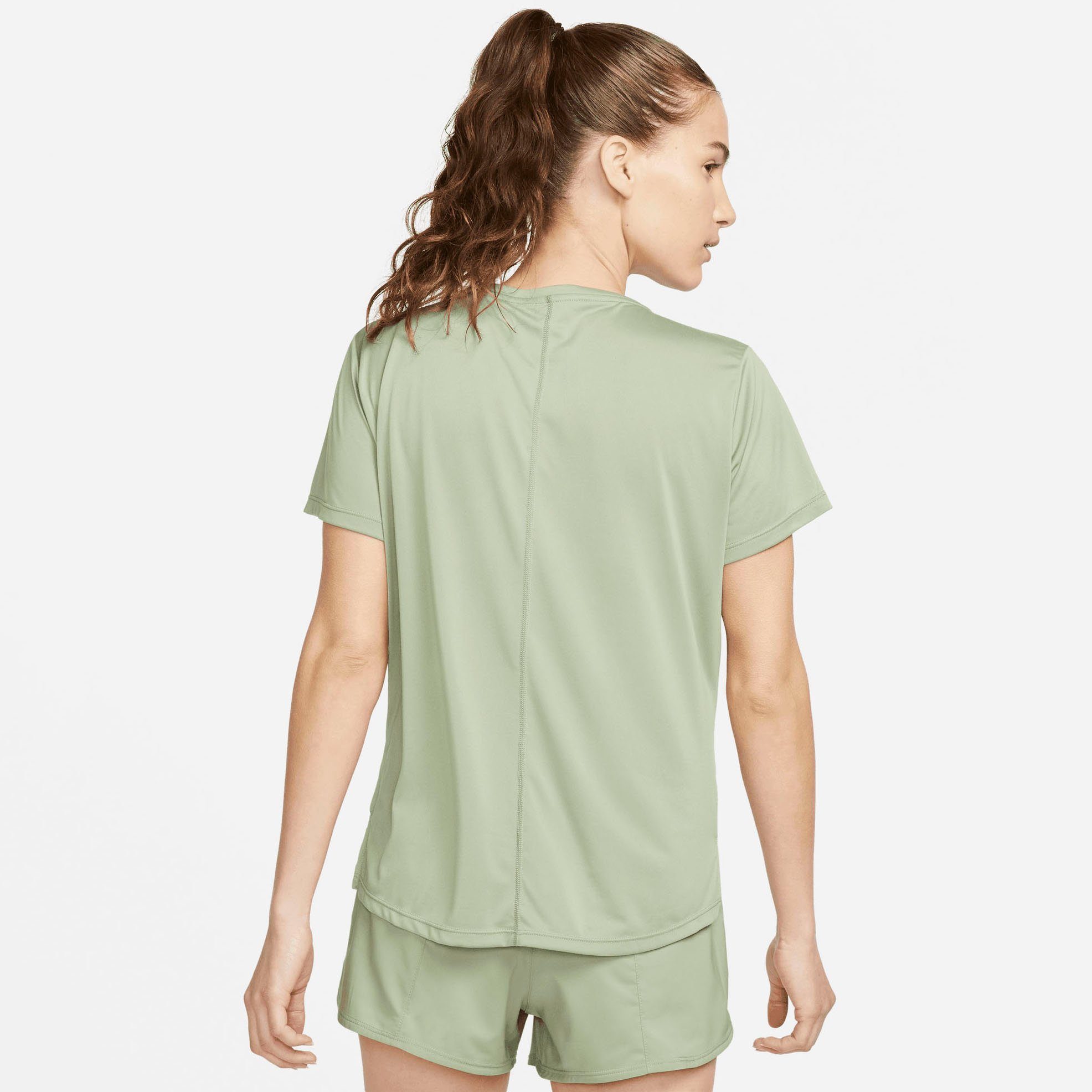 Swoosh Laufshirt Top Short-Sleeved Women's grün One Nike Dri-FIT