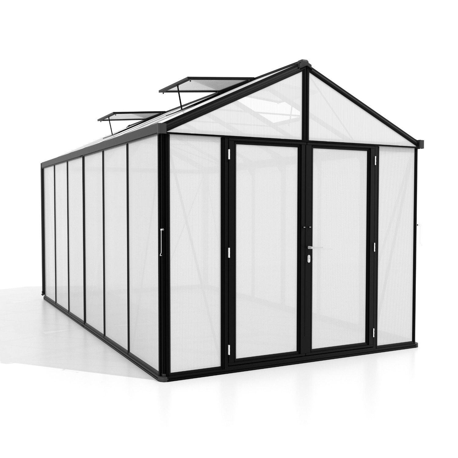 Vitavia Gewächshaus Zeus Comfort 11900, 16,00 mm Wandstärke schwarz | Rabatt: 32%