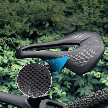 MidGard Fahrradsattel Fahrrad Sattel ergonomische Fahrradsitz mit Schlitz E-Bike MTB Rennrad (1-tlg)