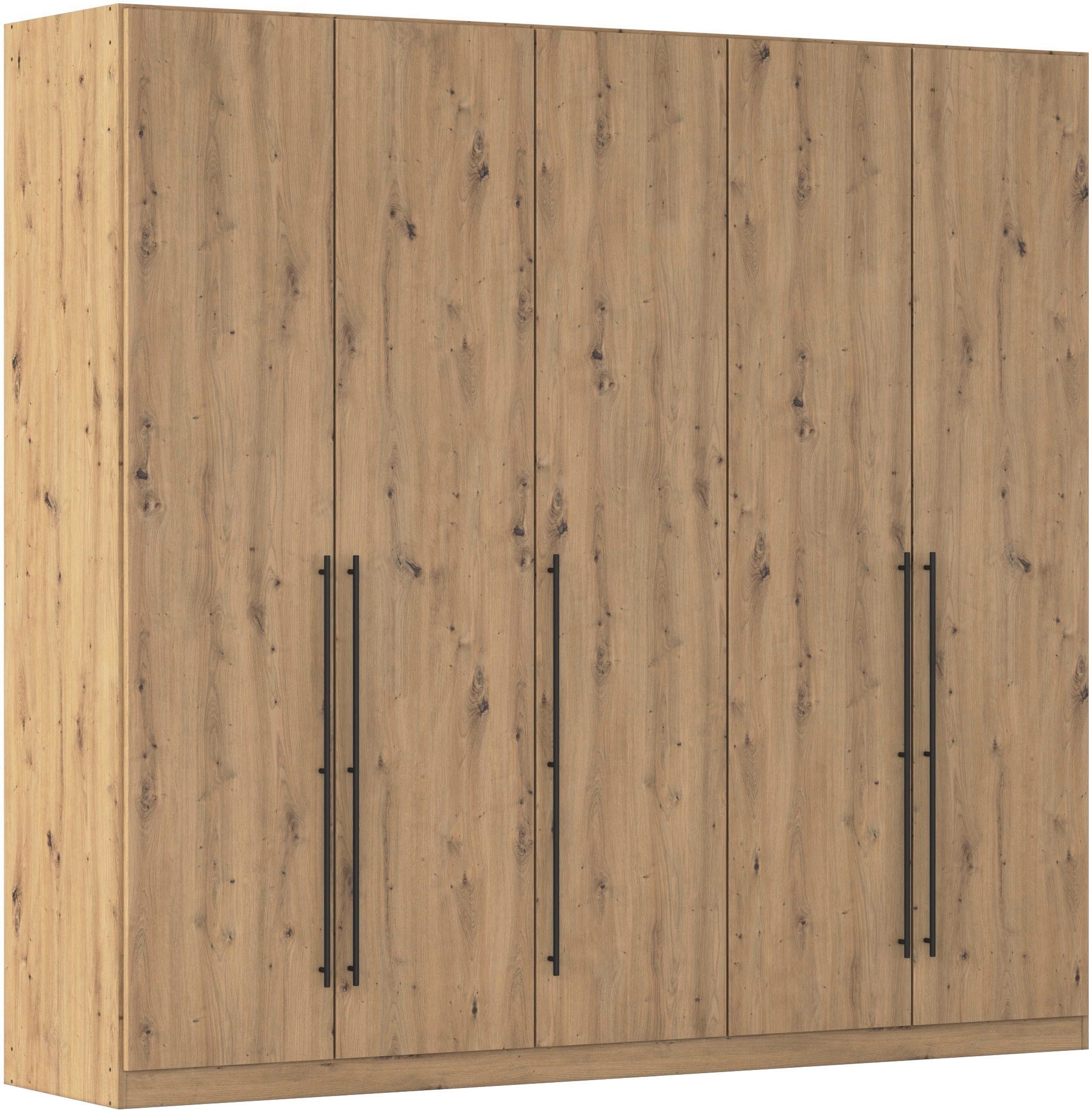 OTTO home Kleiderschrank Mehrzweckschrank Aktenschrank Möbel Mietswohnung Schlafzimmer AVOLA (3 verschiedene Ausstattungen BASIC/CLASSIC/PREMIUM (inkl. SOFT-CLOSE) mit hochwertigen Stangengriffen in Schwarz aus Metall MADE IN GERMANY