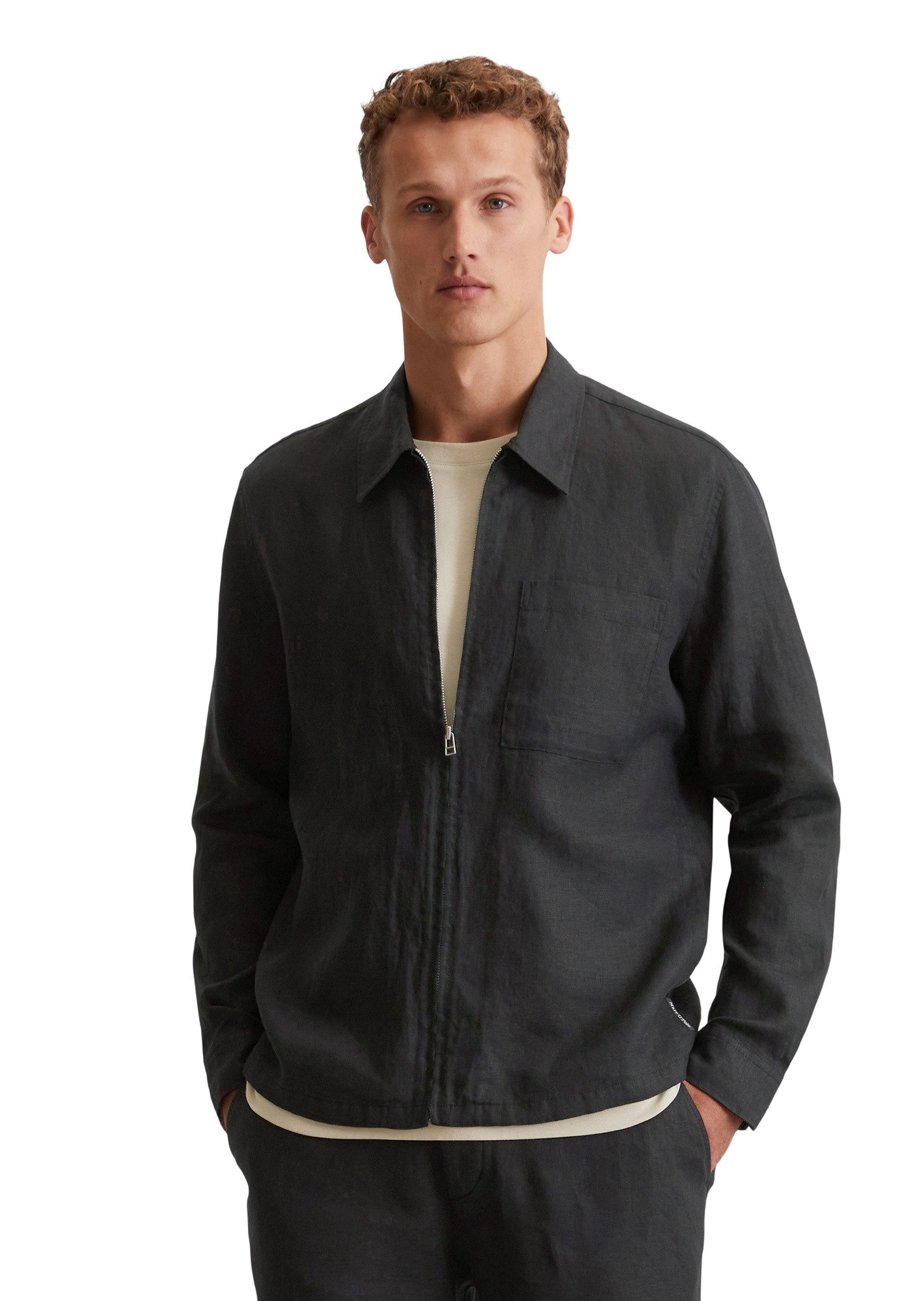Kurzjacke aus reinem Leinen