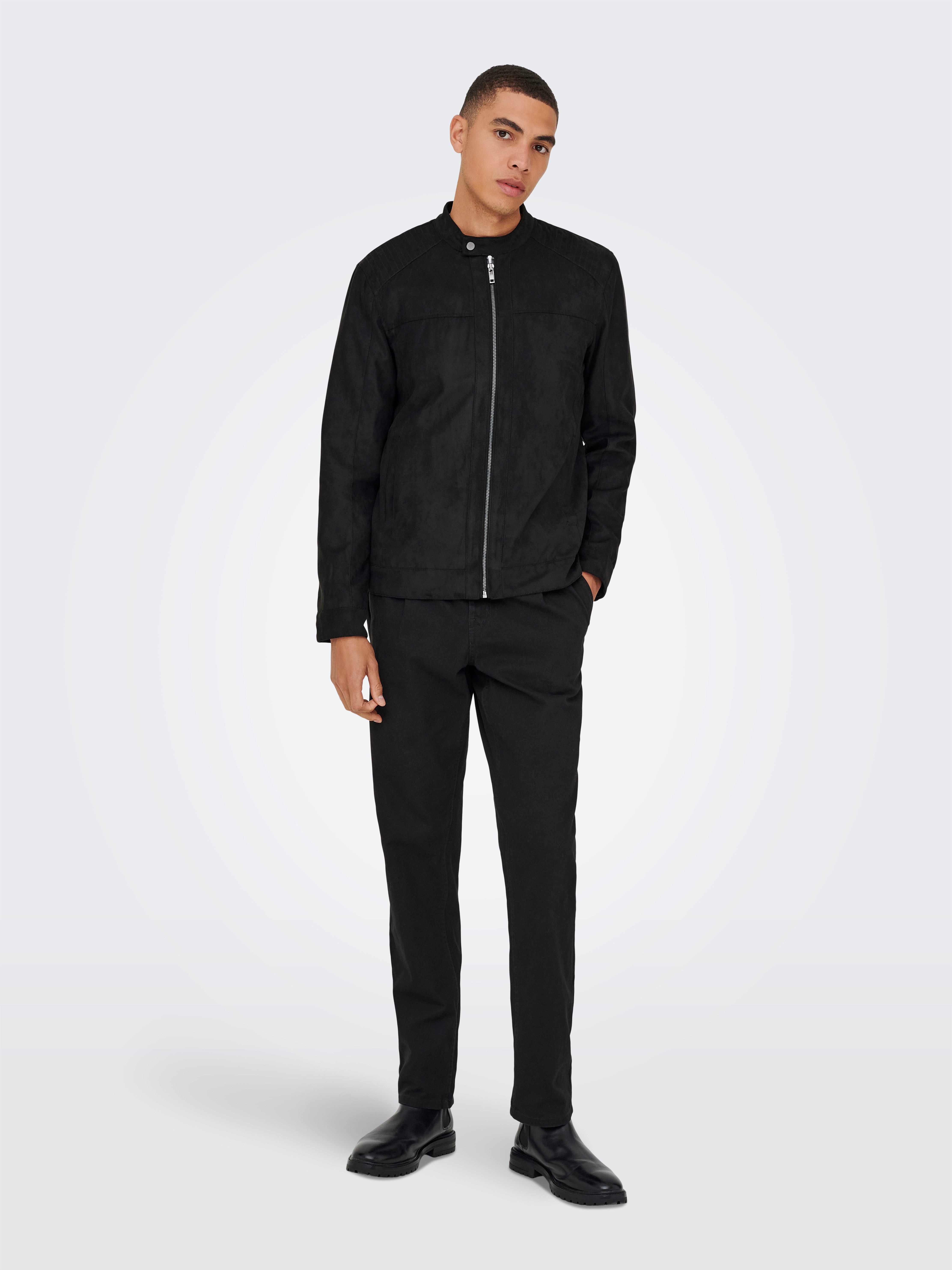 ONLY & SONS Bomberjacke ONSMIKE FAKE SUEDE JACKET OTW