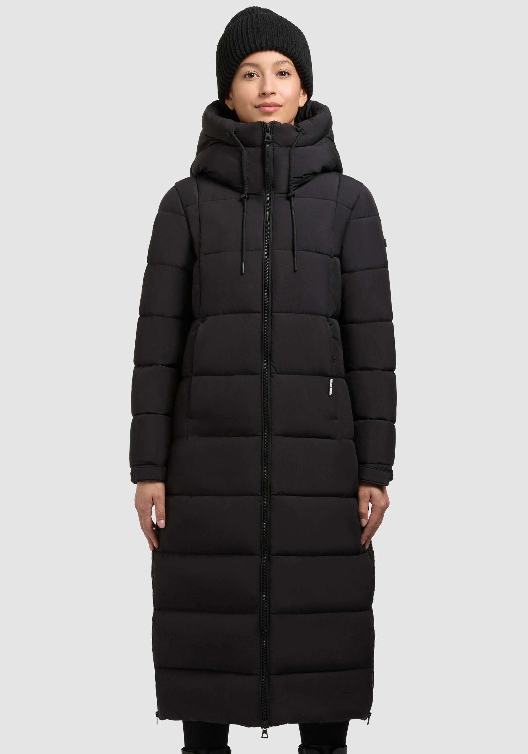 khujo Steppmantel DERIA3 seitliche Reißverschlüsse günstig online kaufen