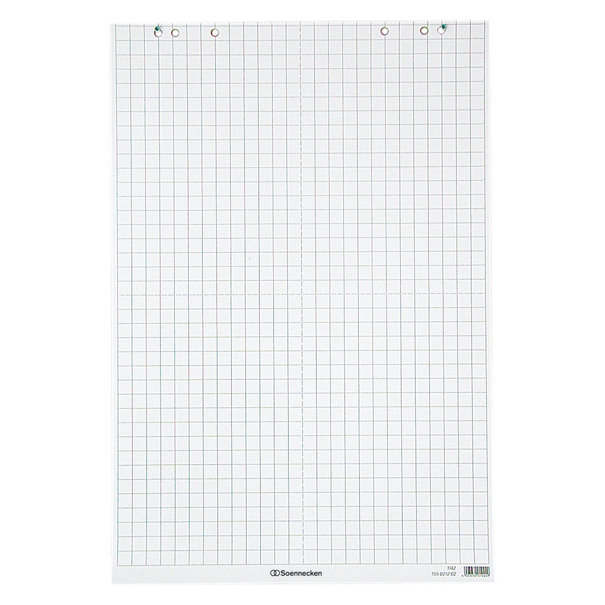 Soennecken Flipchartblock Flipchartblock 1138 68x99cm 20 Blatt kariert 5 Stück