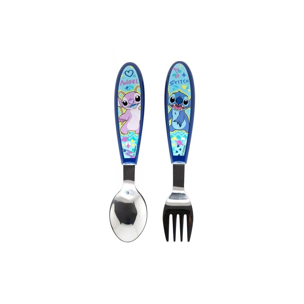 Disney Kinderbesteck Disney Lilo & Stitch Drawing Metall-Ergo-Besteckset, 2-teilig (2-tlg), Edelstahl