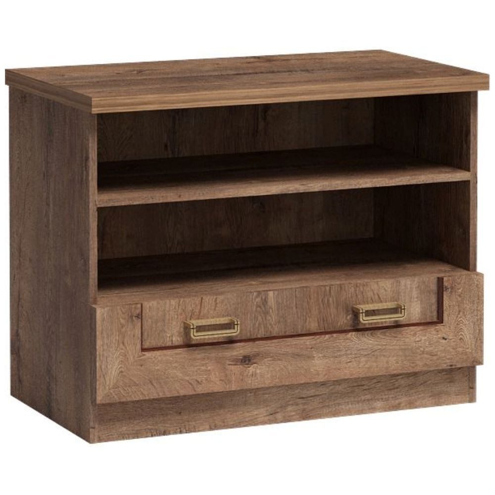 Lomadox Regal TEORA-161, in Lefkas Eiche mit Schublade 88x69,5x49,5 cm günstig online kaufen