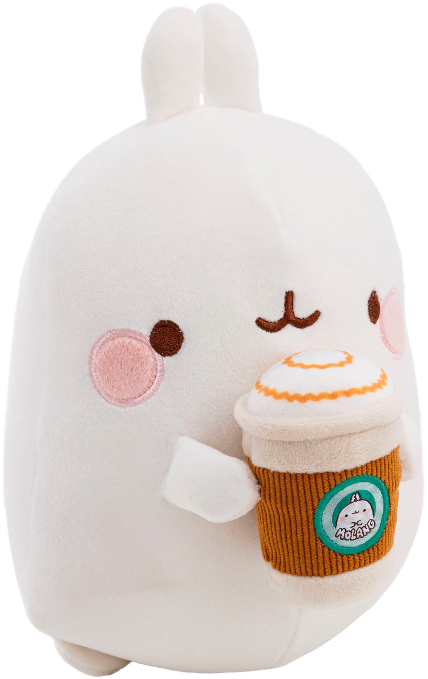 Nici Kuscheltier MOLANG mit Kaffeebecher