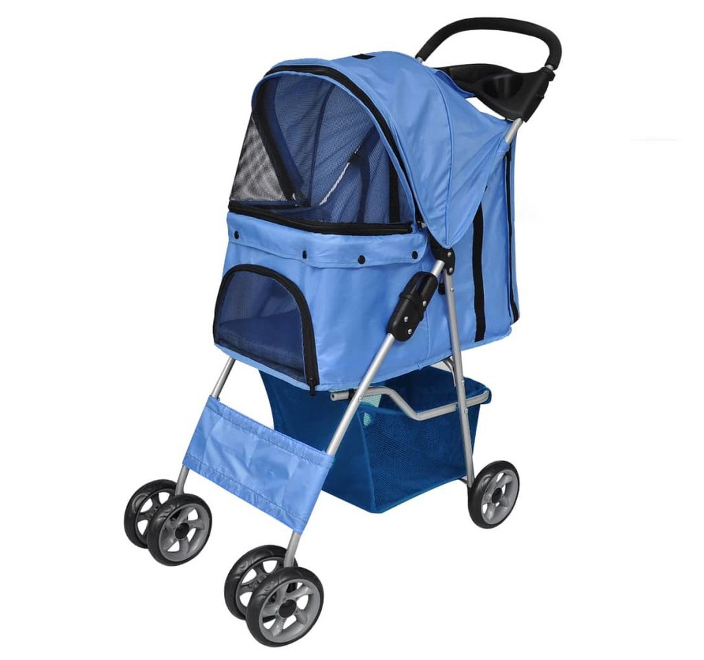 Thumbnail - vidaXL Fahrradhundeanhänger, Hundewagen Hundebuggy Blau