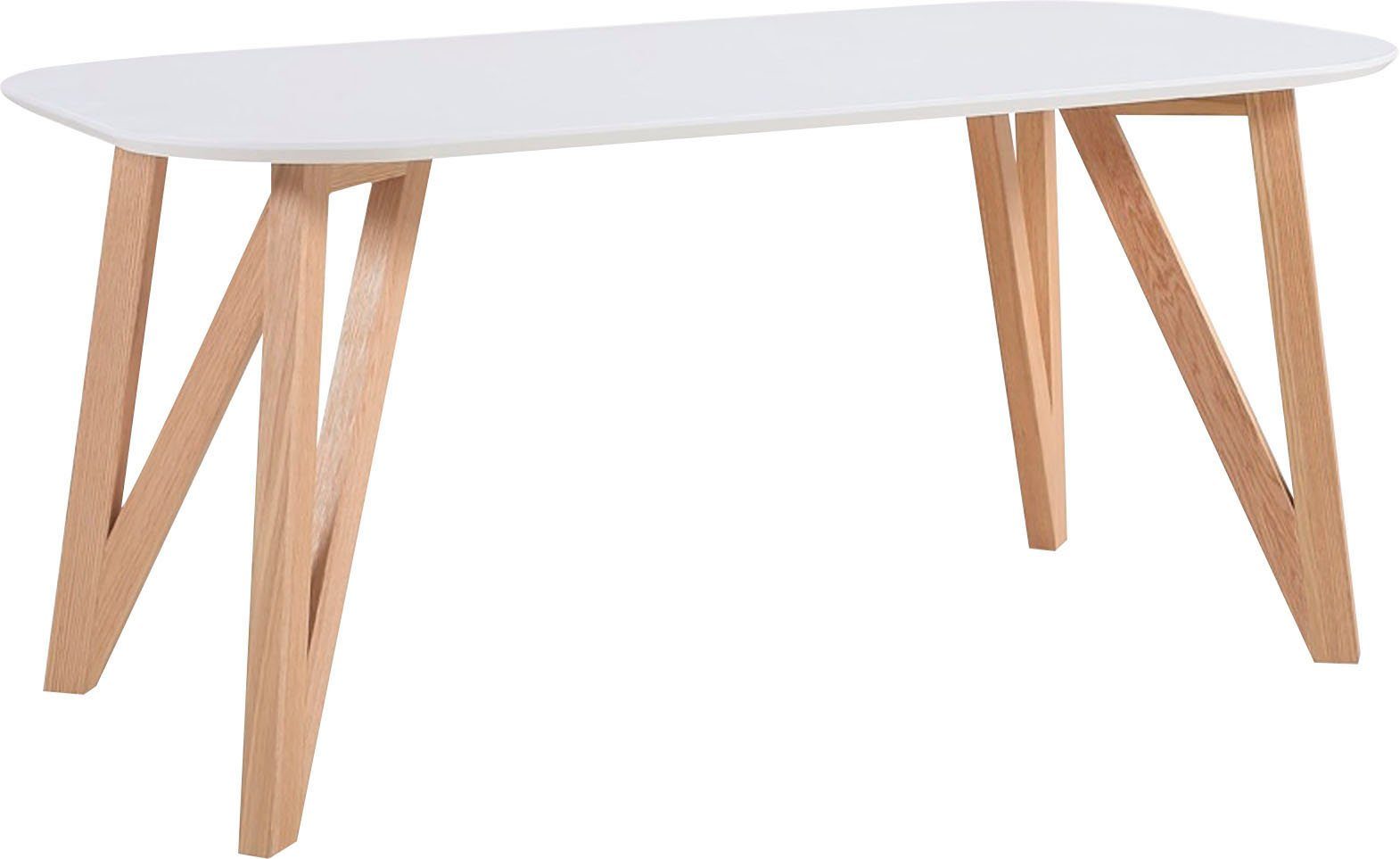 SalesFever Esstisch Solna - Stilvoller Tisch für Ihr Zuhause, Massive Eichen-Haarnadelbeine: Natürliches Design-Statement