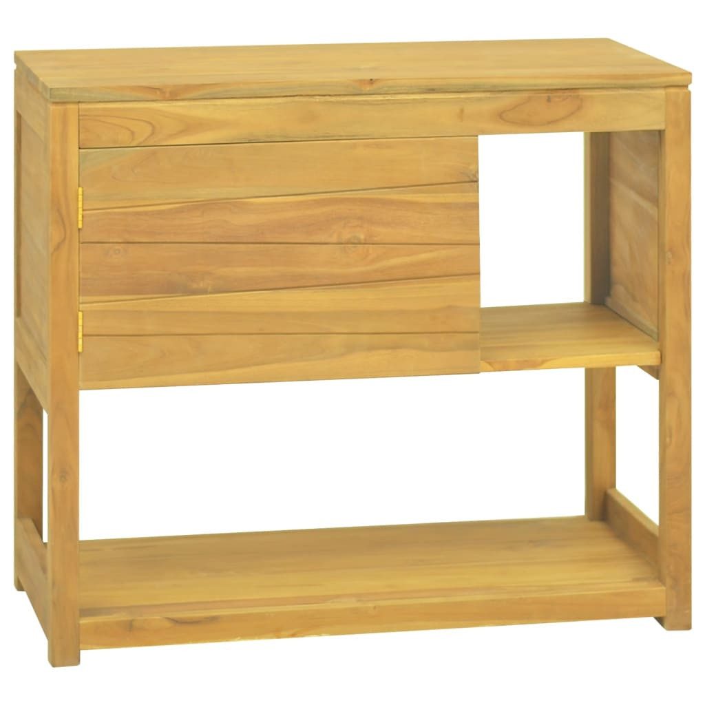 vidaXL Badregal Badschrank 85x40x75 cm Massivholz Teak Badregal Holz
