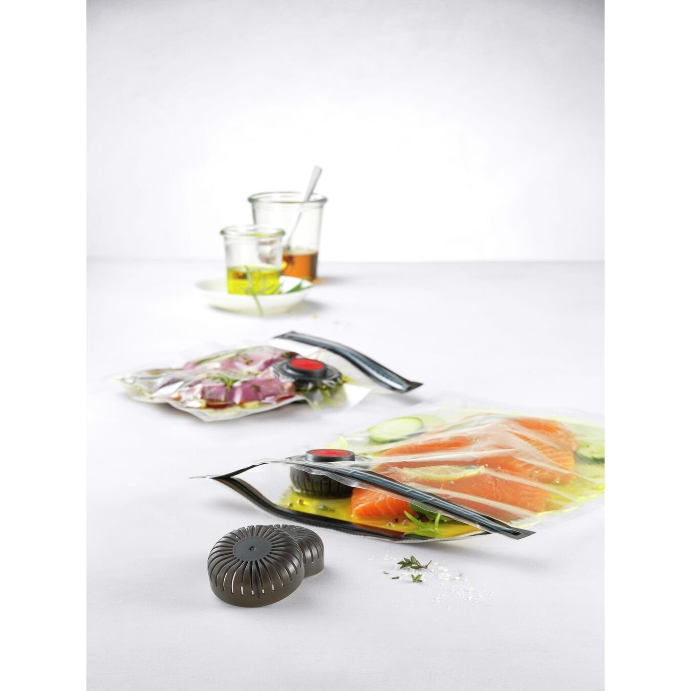 Zwilling Vakuumierer ZWILLING Fresh & Save Vakuum Starterset, Kunststoff / S/M, 7-tlg, Weiß