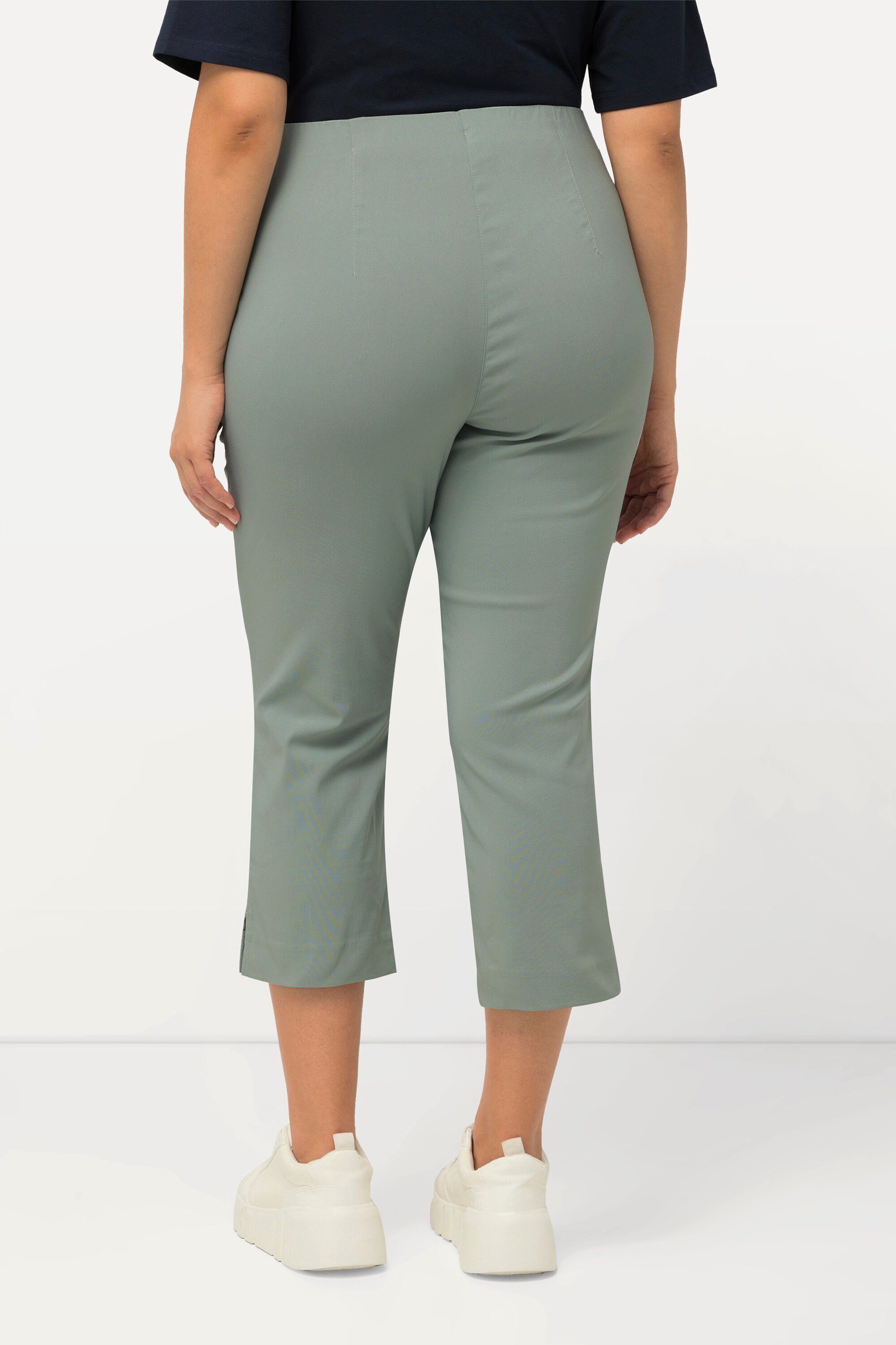 Ulla Popken Funktionshose Bengalinhose wadenlang Elastikbund Stretch