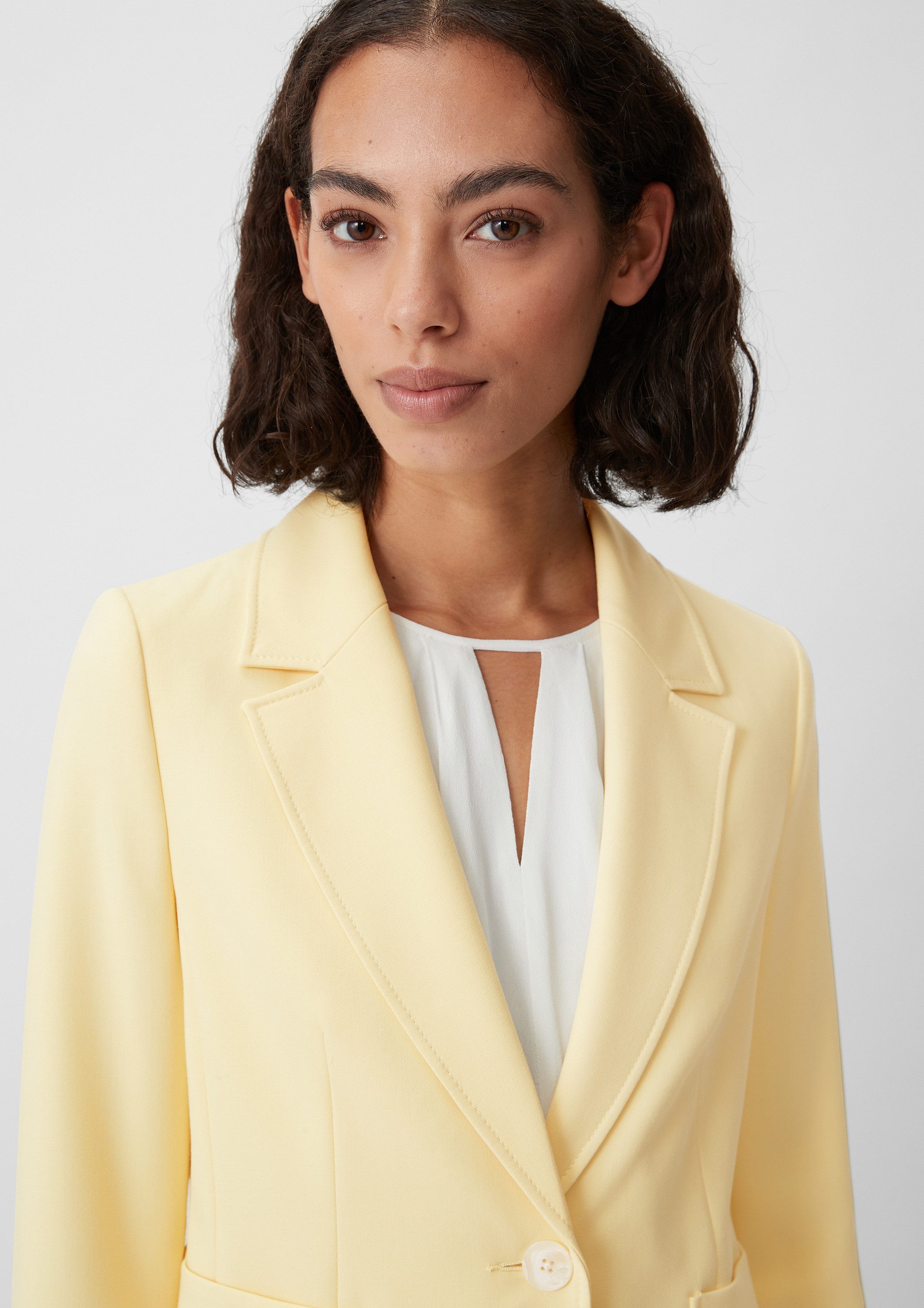 comma Jackenblazer Indoor-Blazer Blazer aus Viskosemix