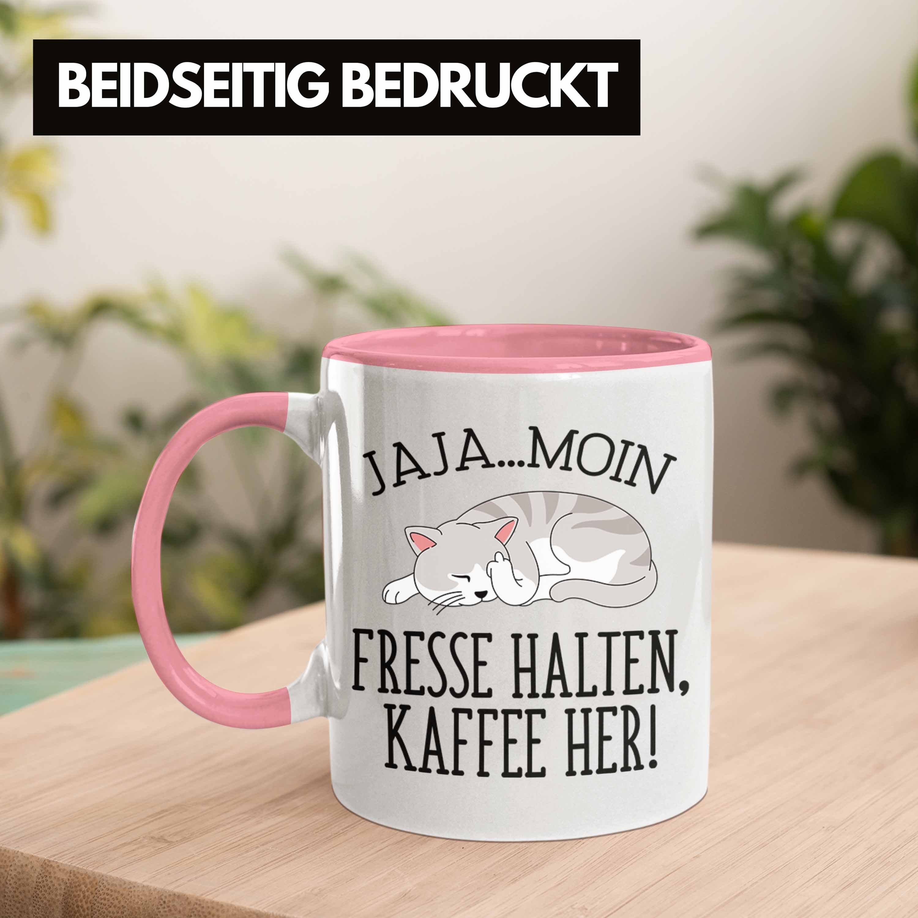 Ich Fr** Tasse Her Moin Trendation Jeden Halten Hasse Becher Trendation Rosa Tasse Kaffee -