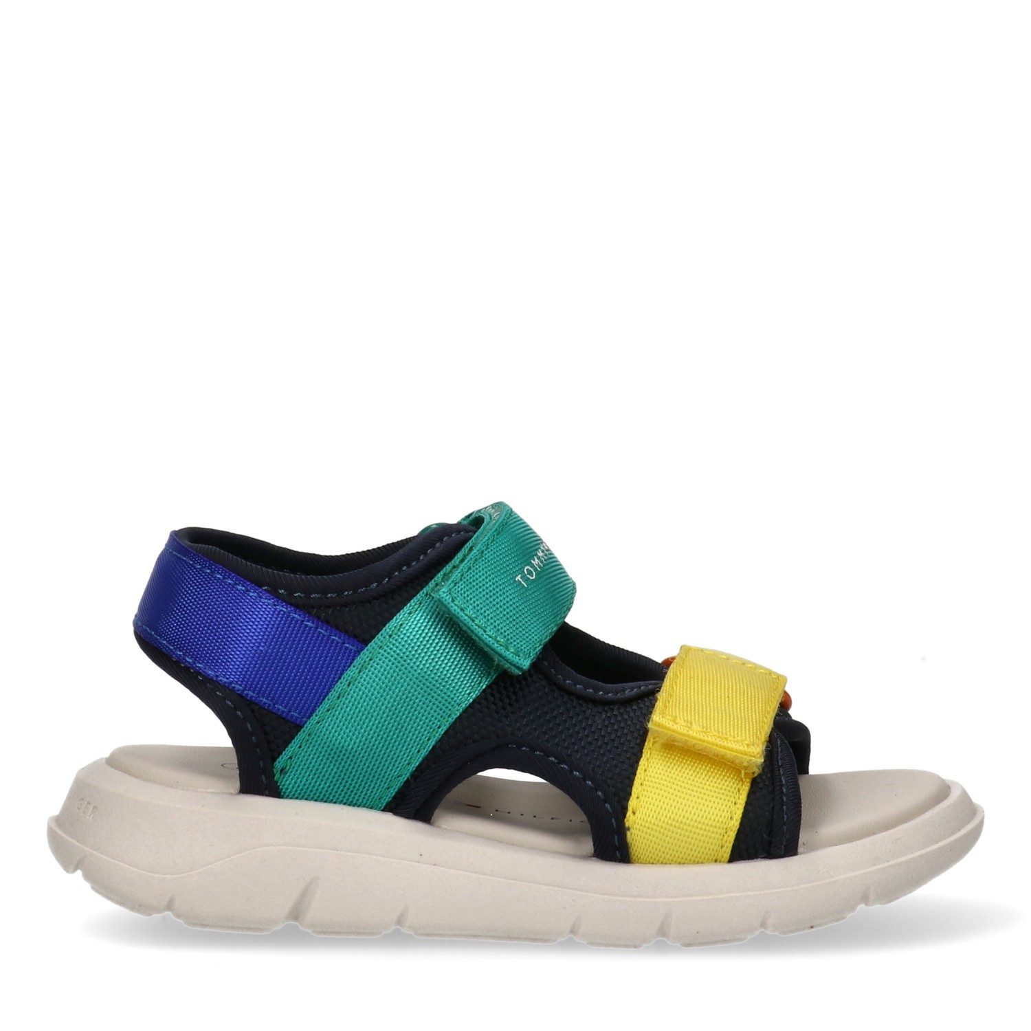 Tommy Hilfiger Sandale Trekkingsandale, Sommerschuh, Klettschuh im Kontrastlook