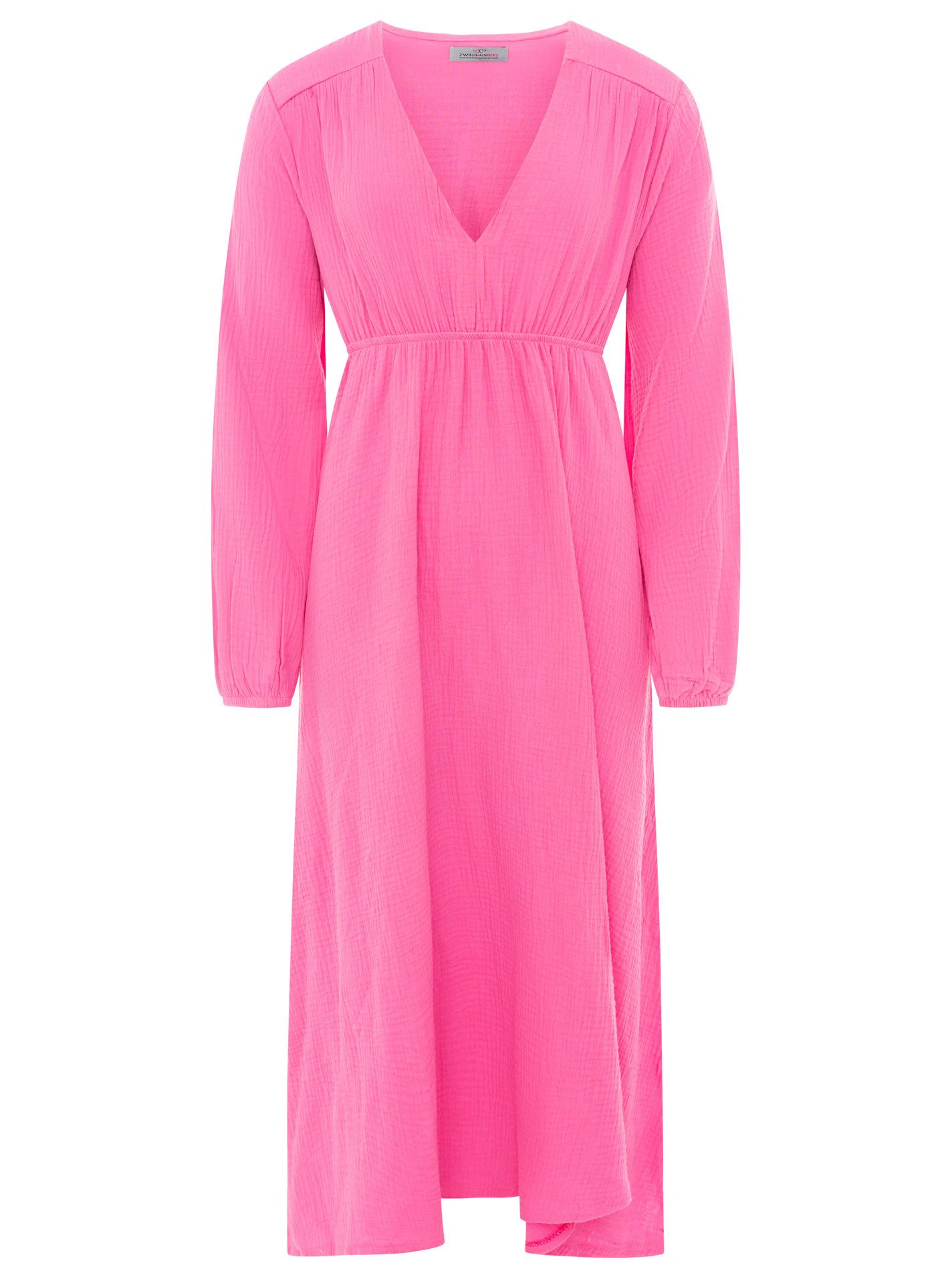 Zwillingsherz Maxikleid Maxikleid Baumwolle Musselin