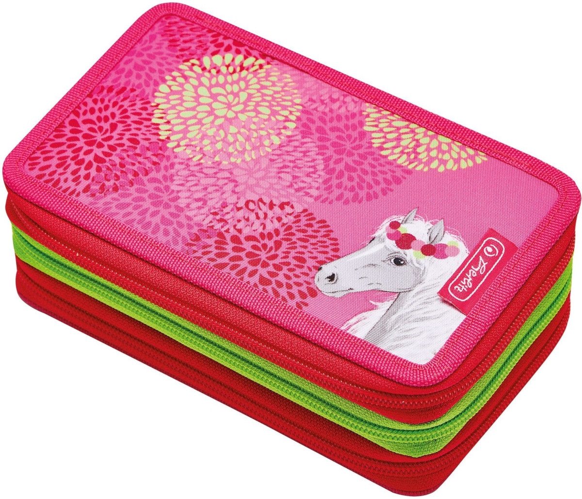 Herlitz Federtasche Schüleretui TriCase 31-teilig Bloomy Horse Polyester BxHxT 190x115x70m