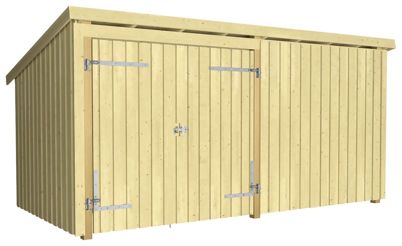 PLUS Gartenhaus Plus Gartenhaus Nordic Multi 416 x 208 cm natur
