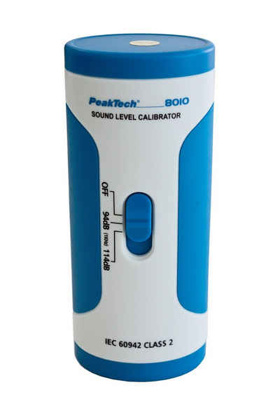 PeakTech Klimamesser PeakTech P 8010: Schallpegelkalibrator ~ 94 dB (1 Pa) / 114 dB (10 Pa), (1-St)