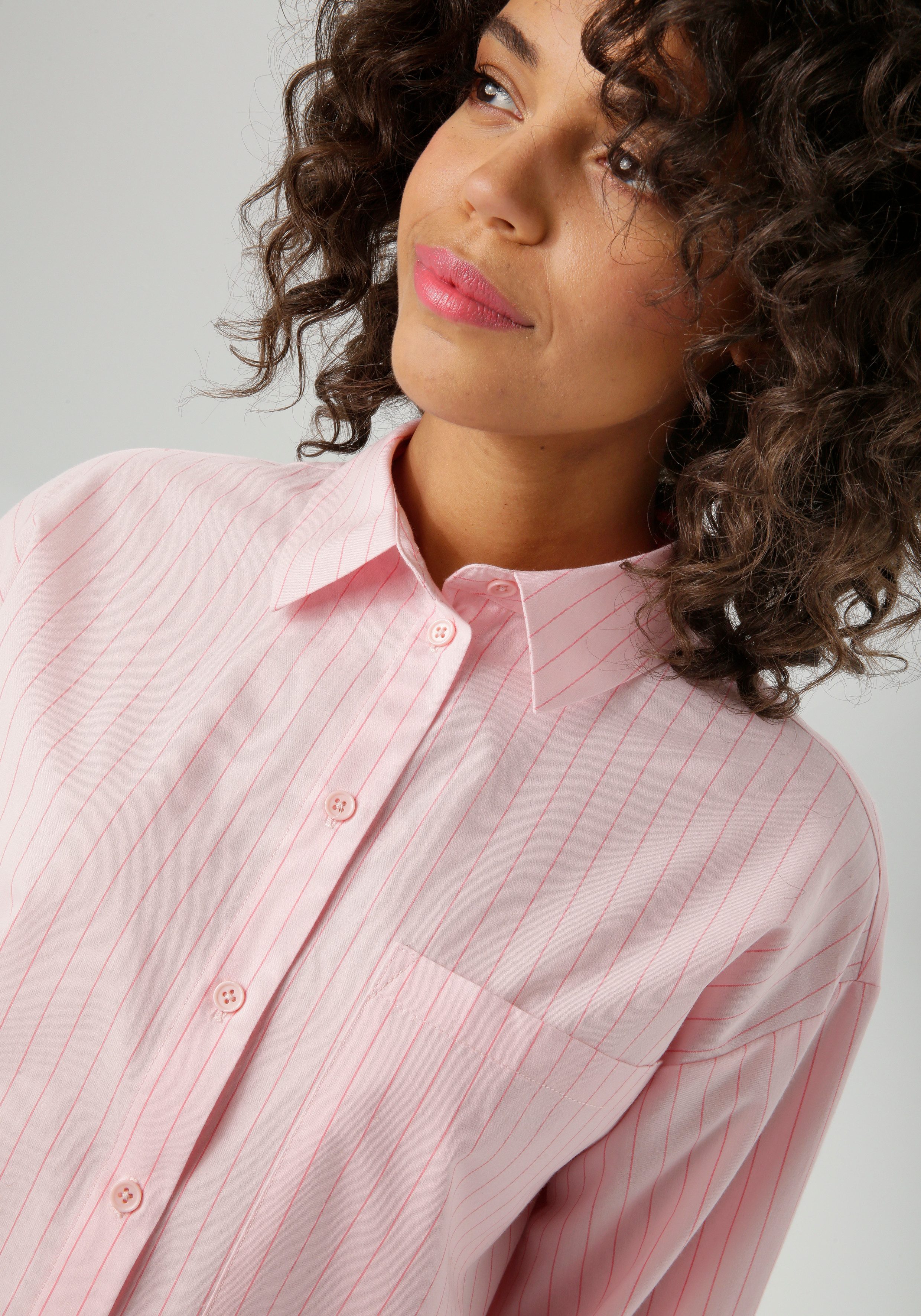 Aniston CASUAL Hemdbluse im Streifen-Dessin